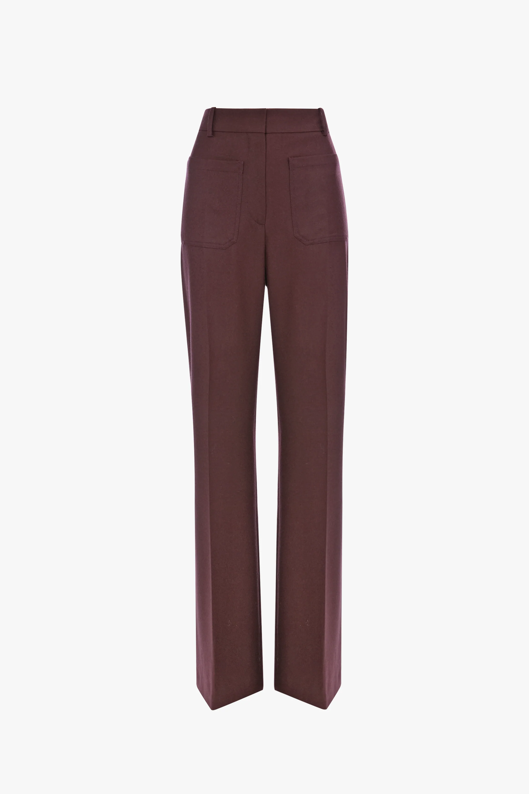 Alina Trouser In Dark Burgundy - Image 5