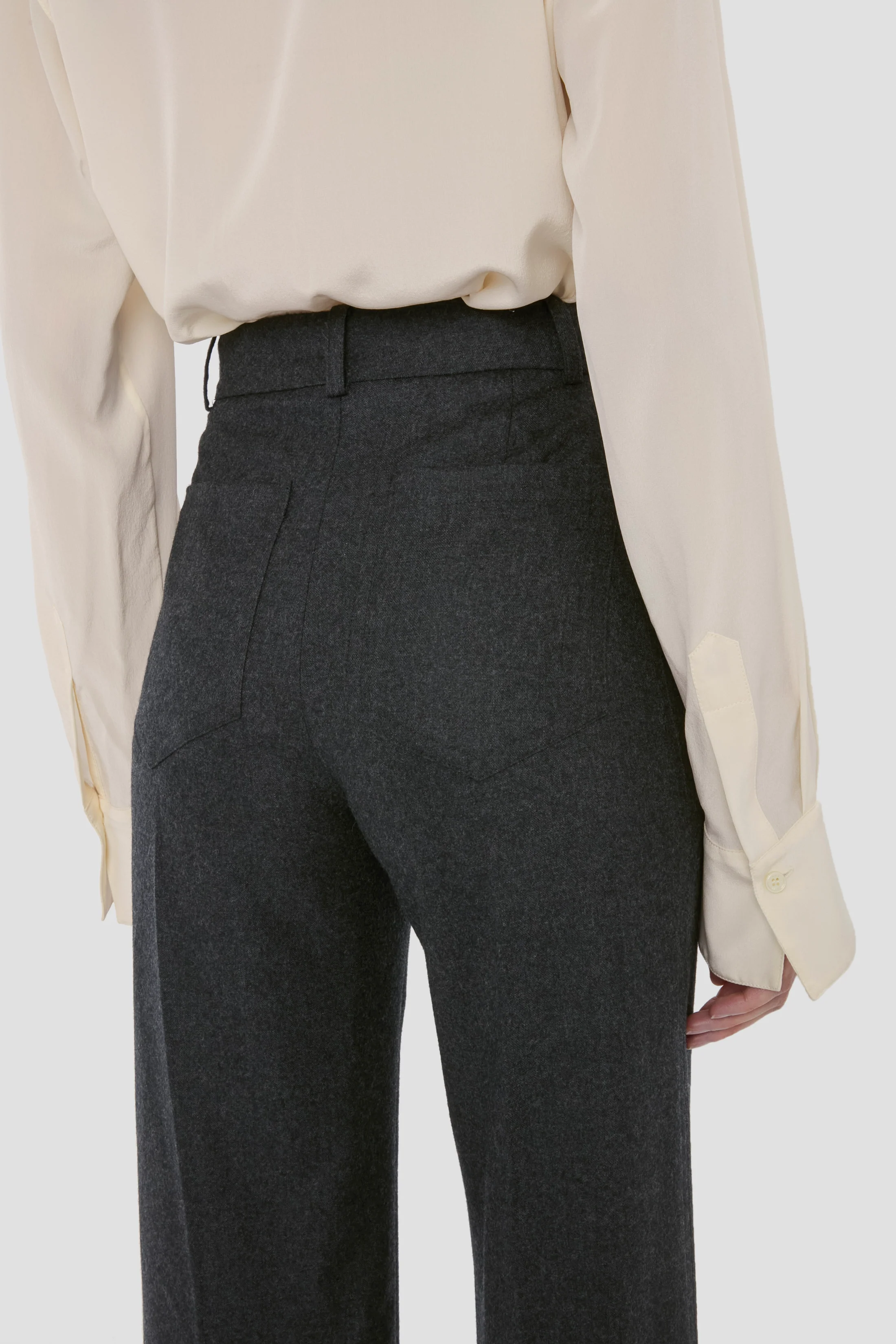 Alina Trouser In Dark Grey - Image 3