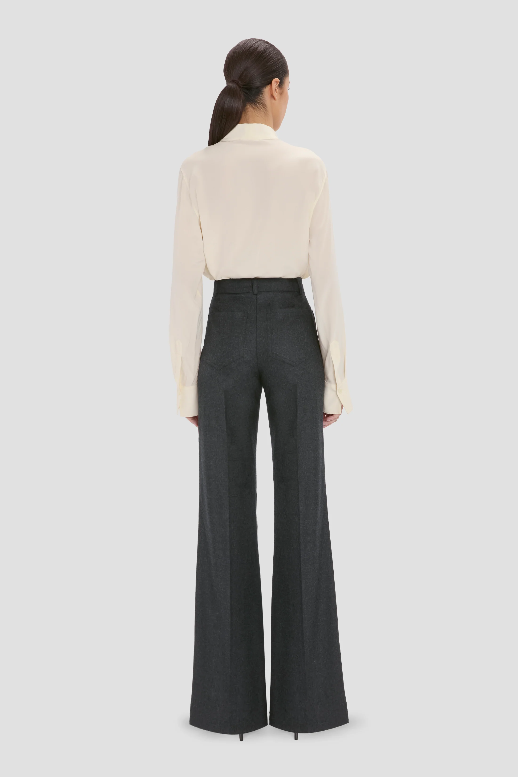 Alina Trouser In Dark Grey - Image 4