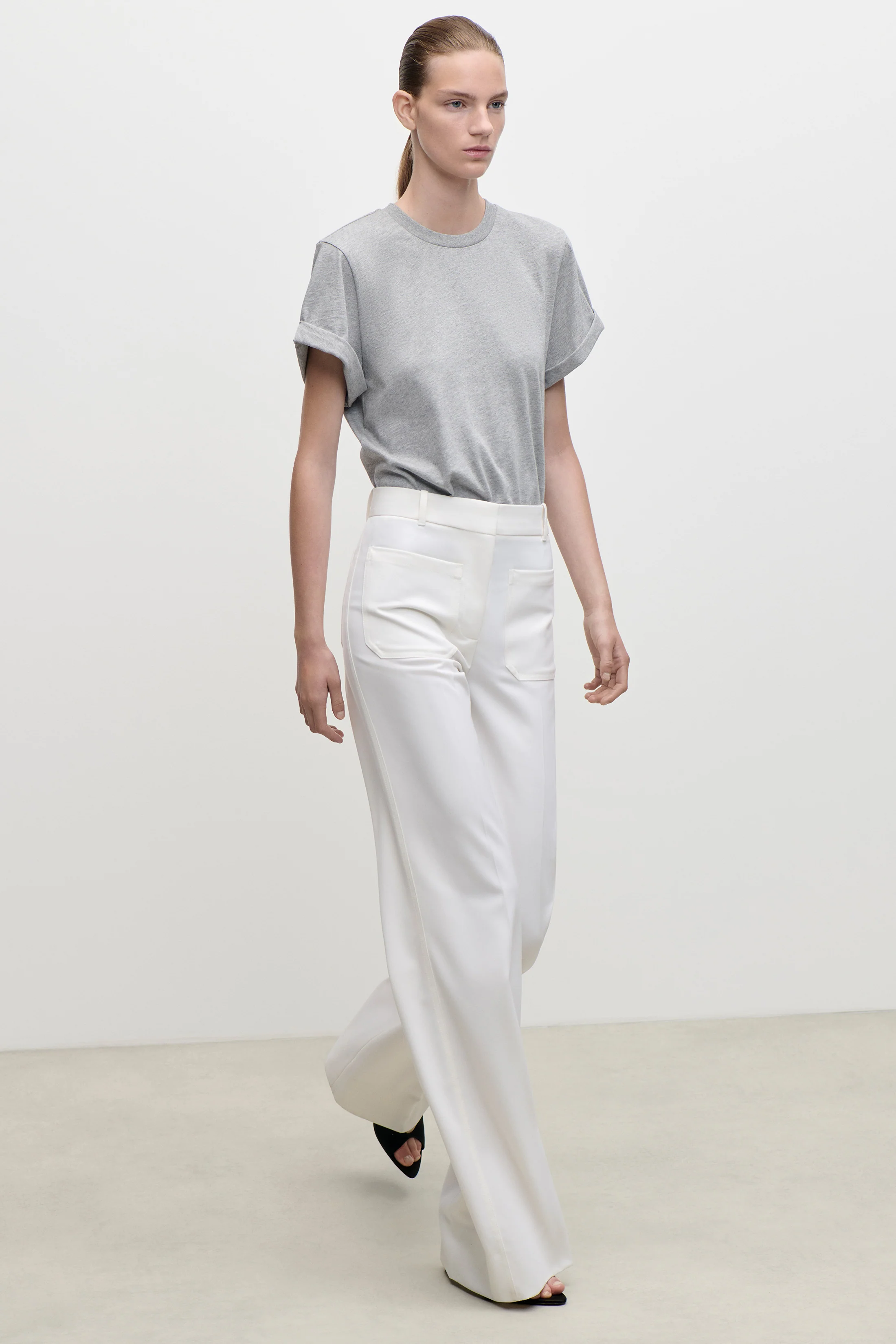 Alina Trouser In Ivory - Image 7