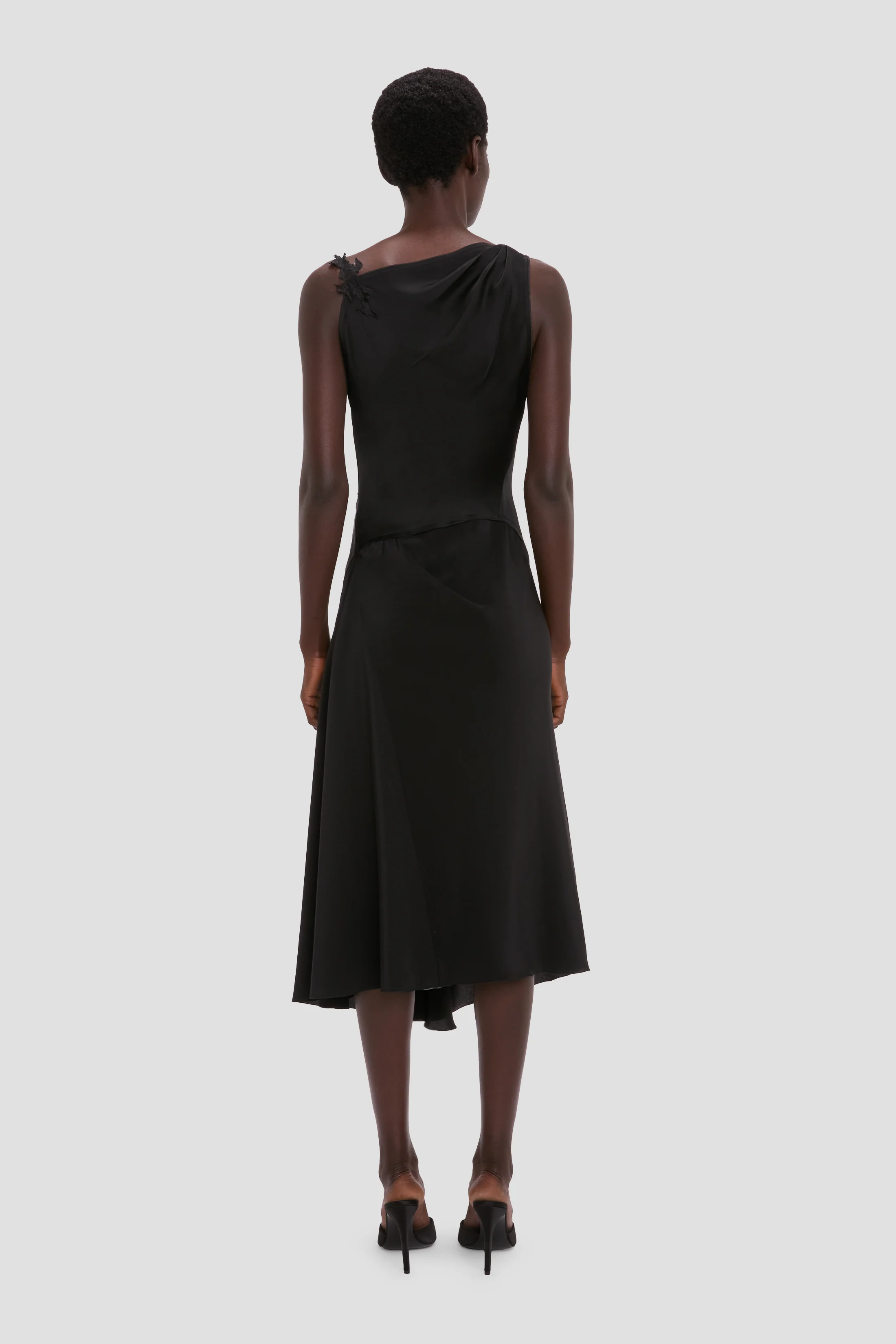 Lace Dress In Black - Image 4