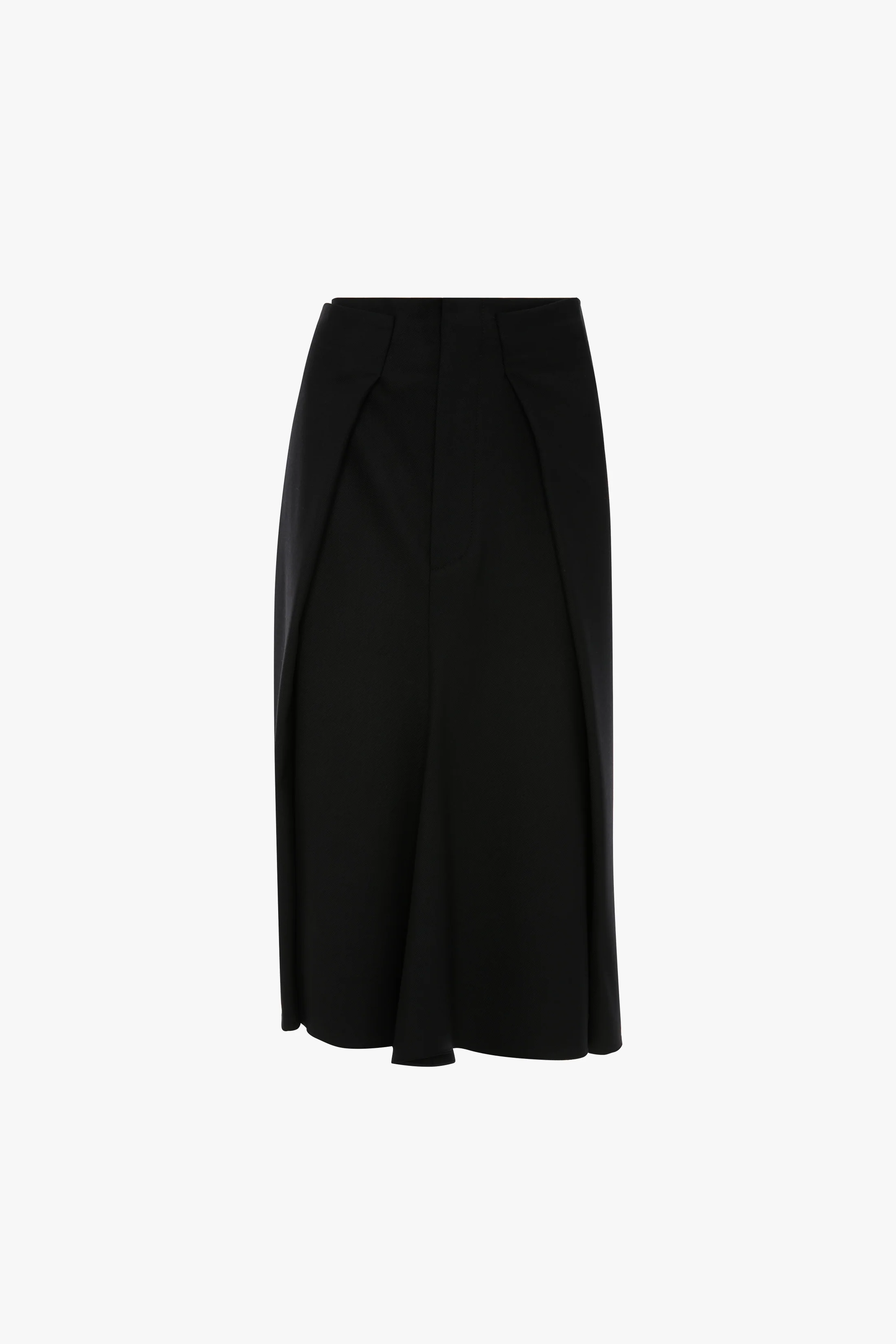 Tailored Midi Skirt In Black - Image 5