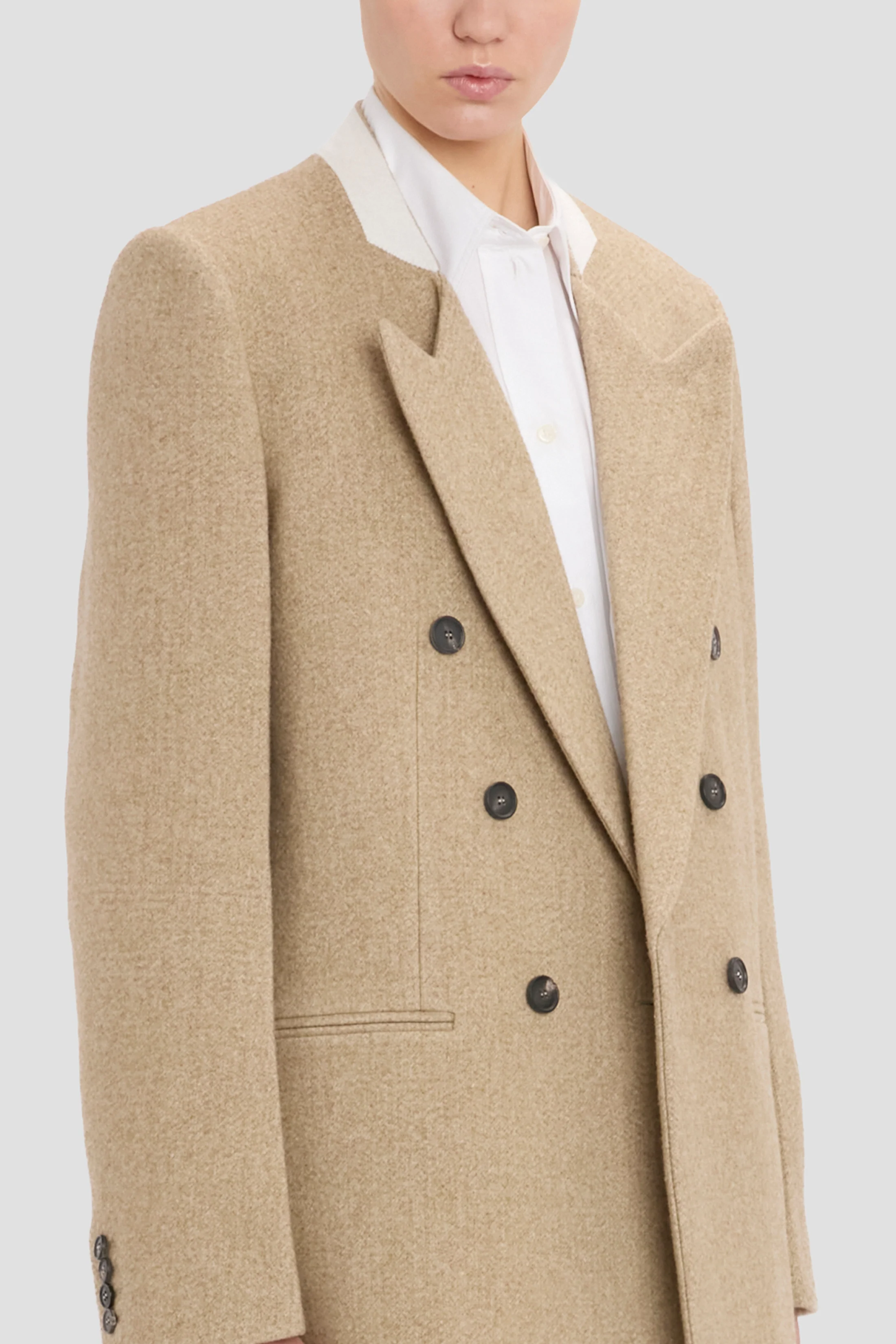 Beatrice Jacket In Camel Melange - Image 4