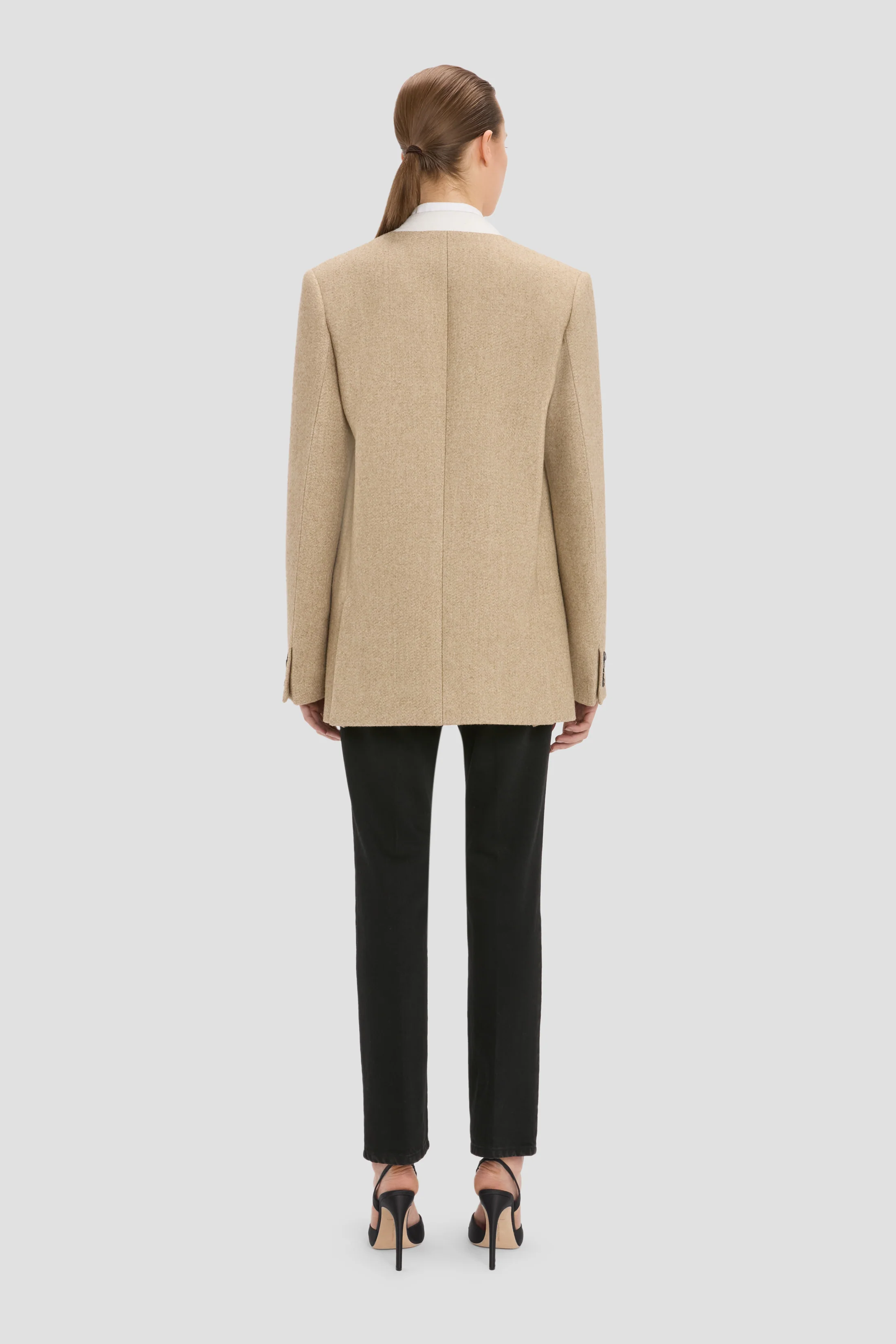 Beatrice Jacket In Camel Melange - Image 5