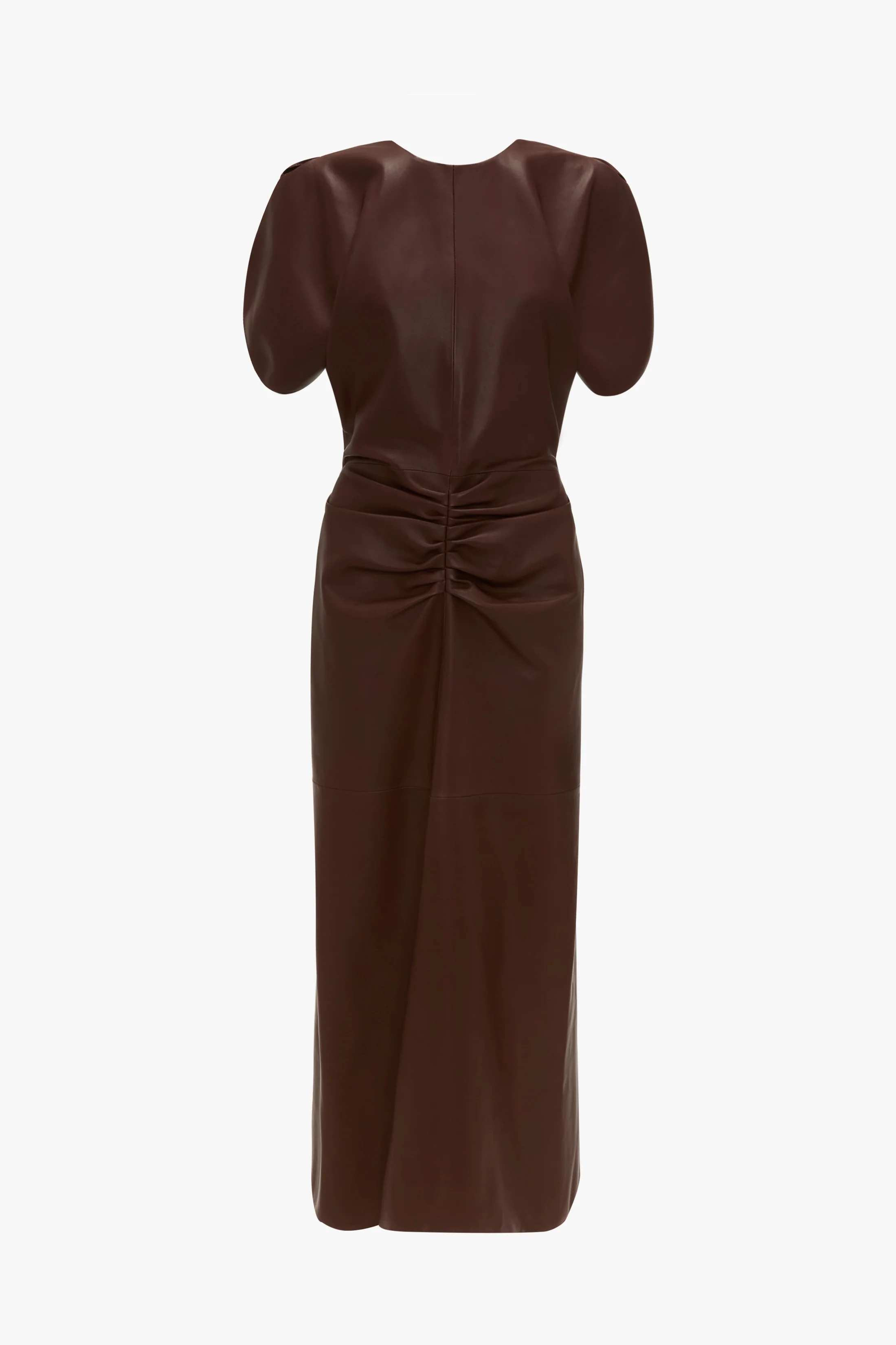 Bela Midi Dress In Burgundy - Image 5