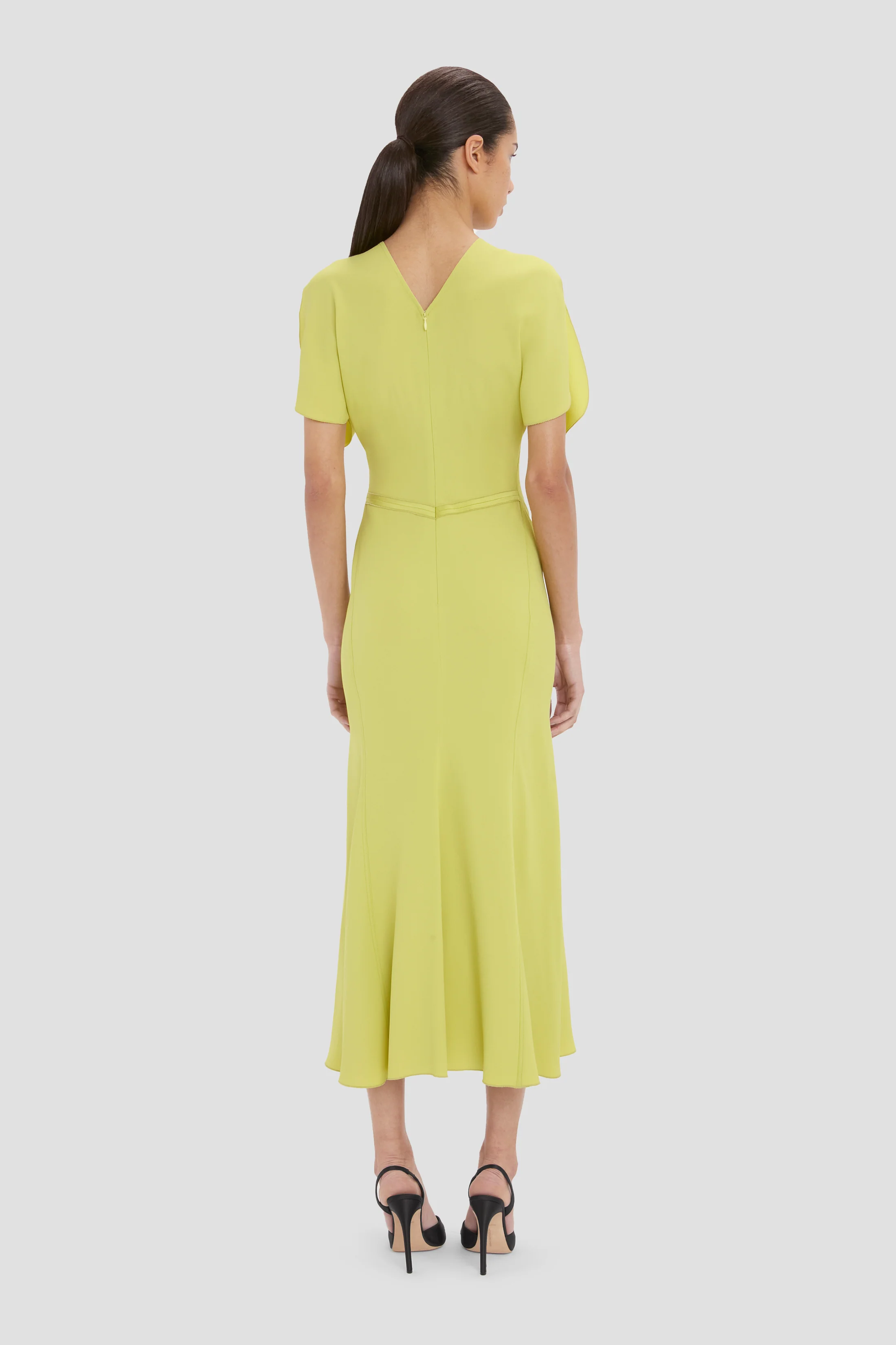 Bela Midi Dress In Yellow - Image 4
