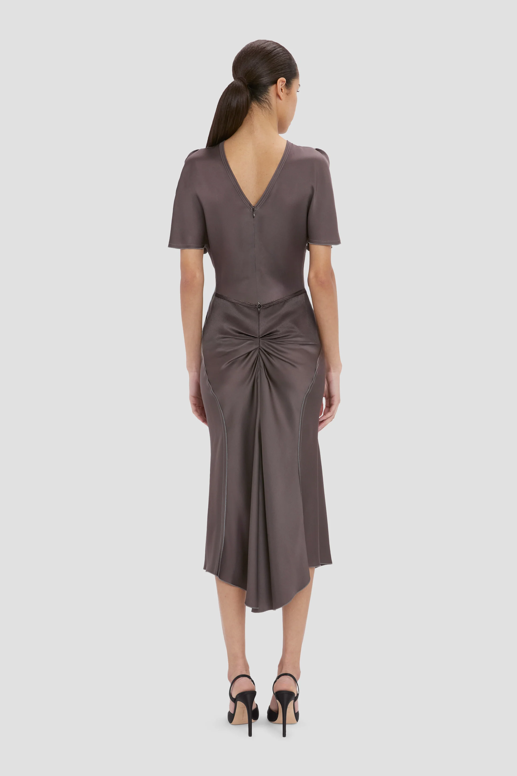 Bela Midi Skirt In Grey - Image 4
