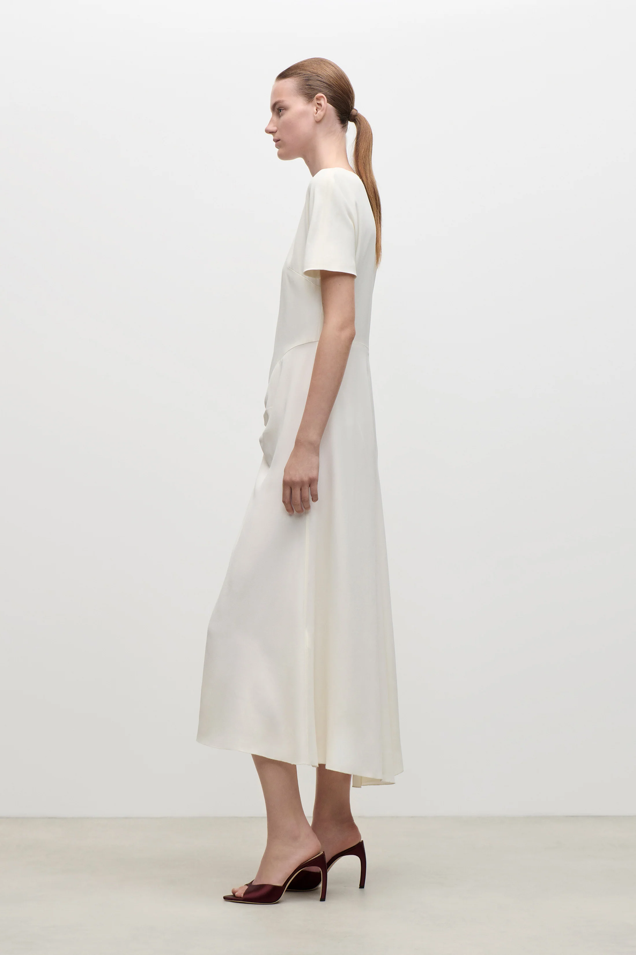 Blaire Midi Dress In Ivory - Image 2