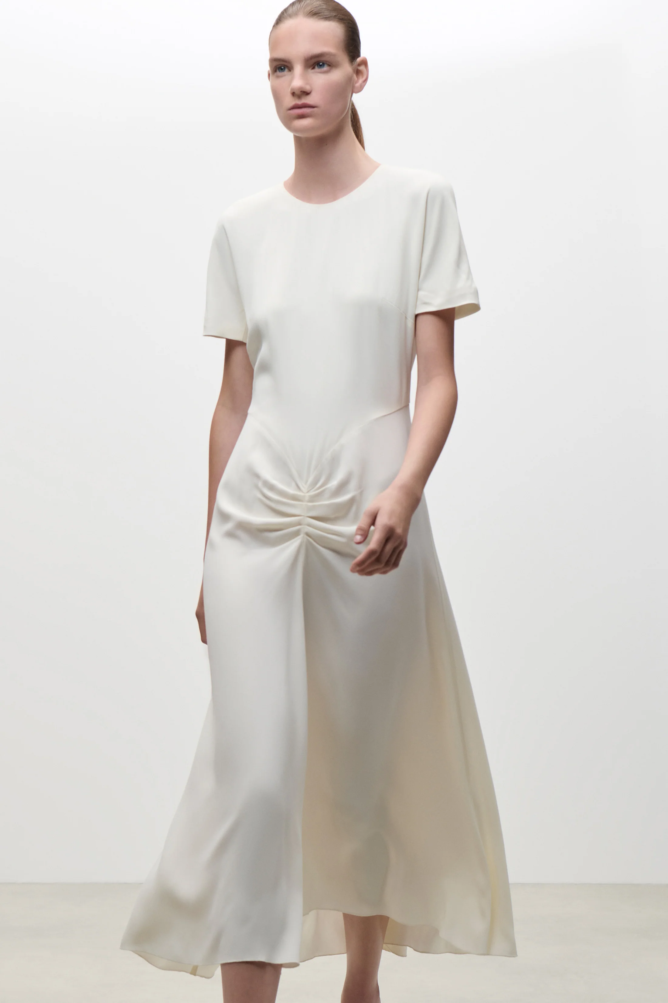 Blaire Midi Dress In Ivory - Image 5
