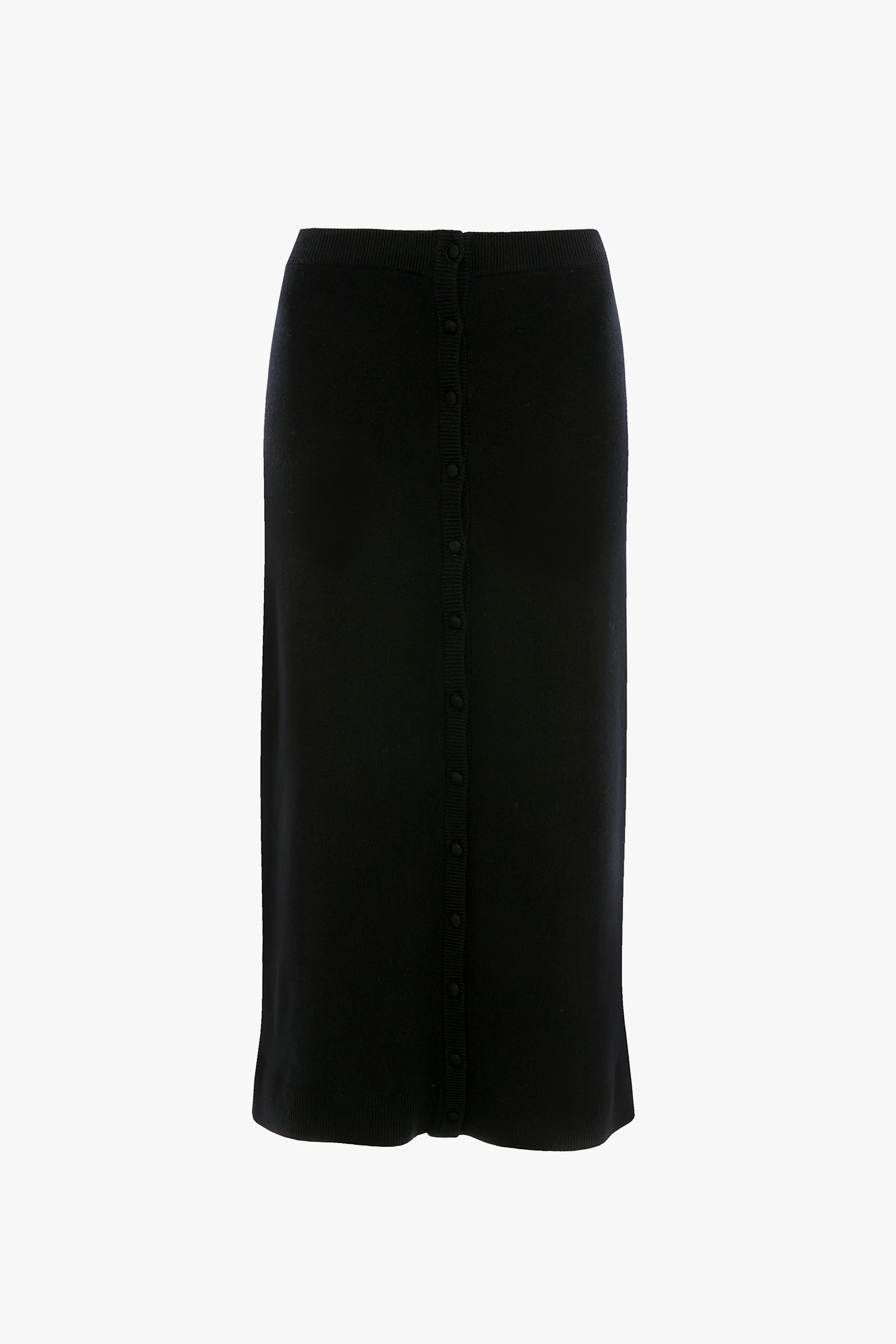 Button Midi Skirt In Black - Image 5