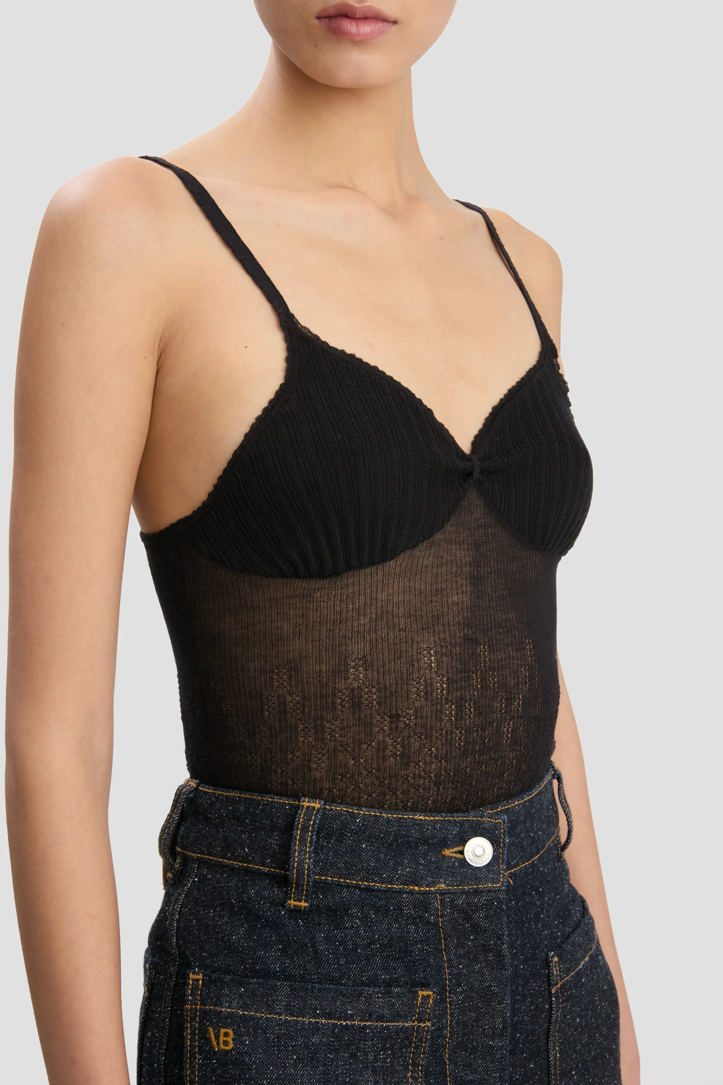 Cami Top In Black - Image 3