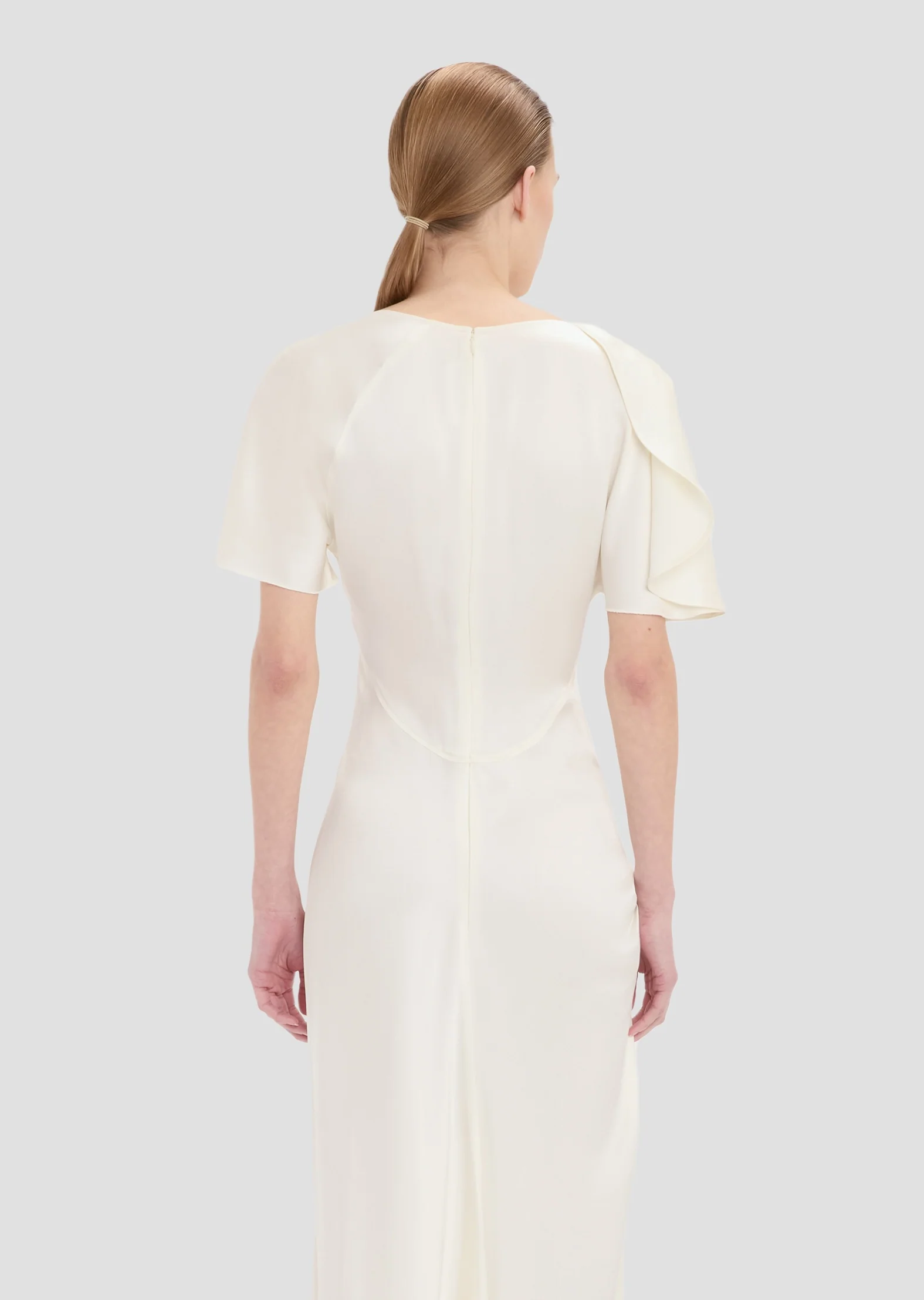 Cap Sleeve Dress In Ivory - Image 4