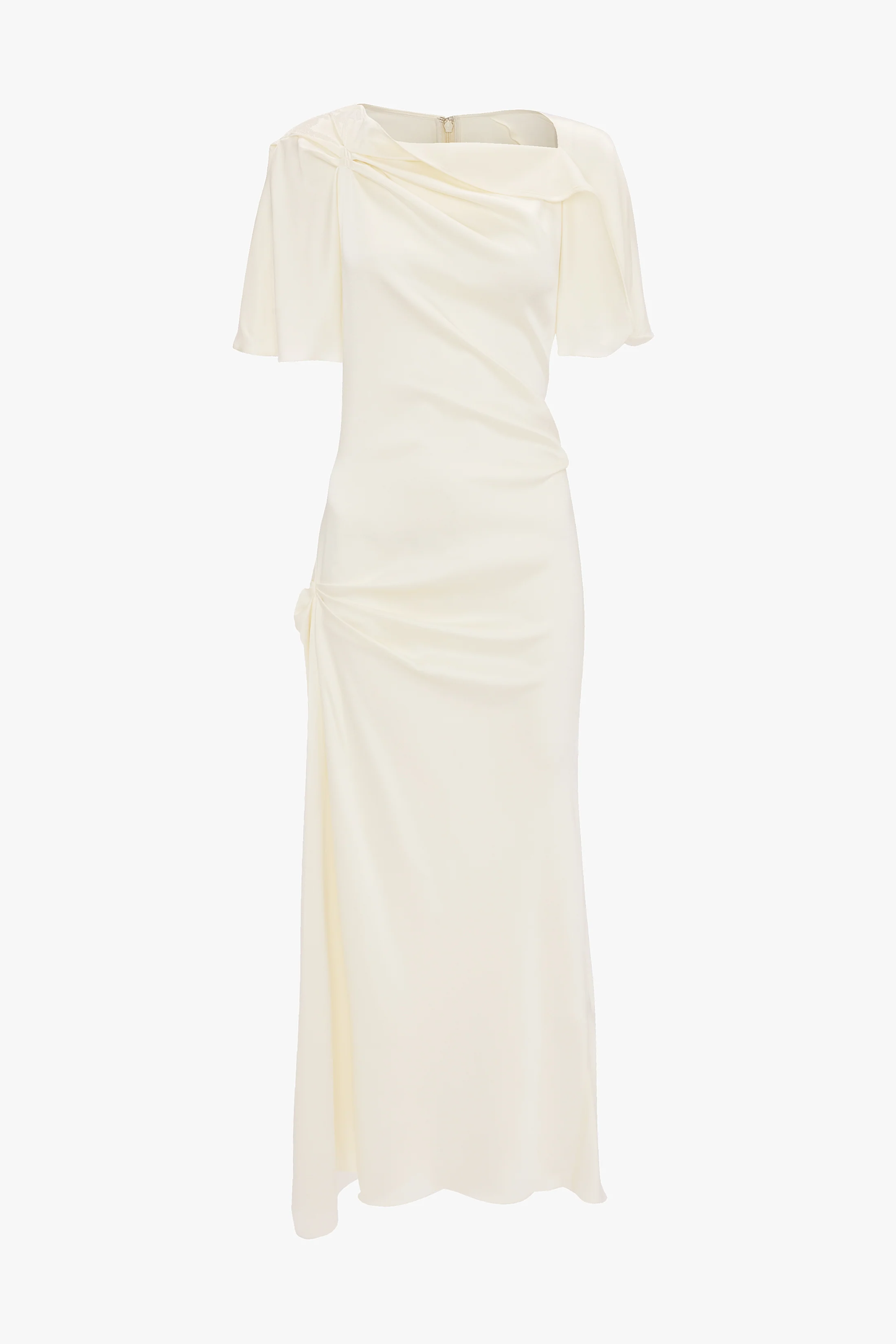 Cap Sleeve Dress In Ivory - Image 5