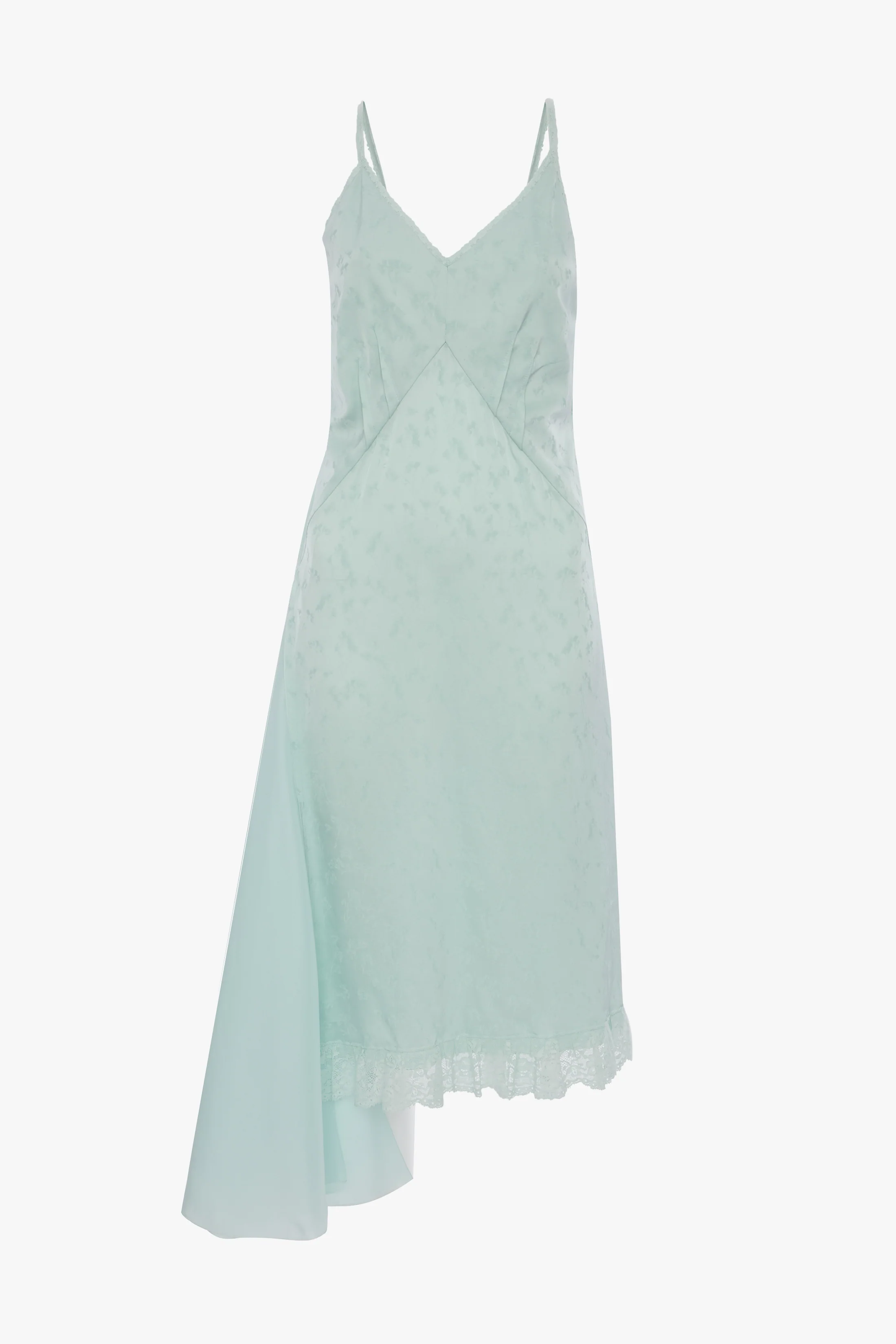 Crushed Cami Midi Dress In Aquamarine - Image 5