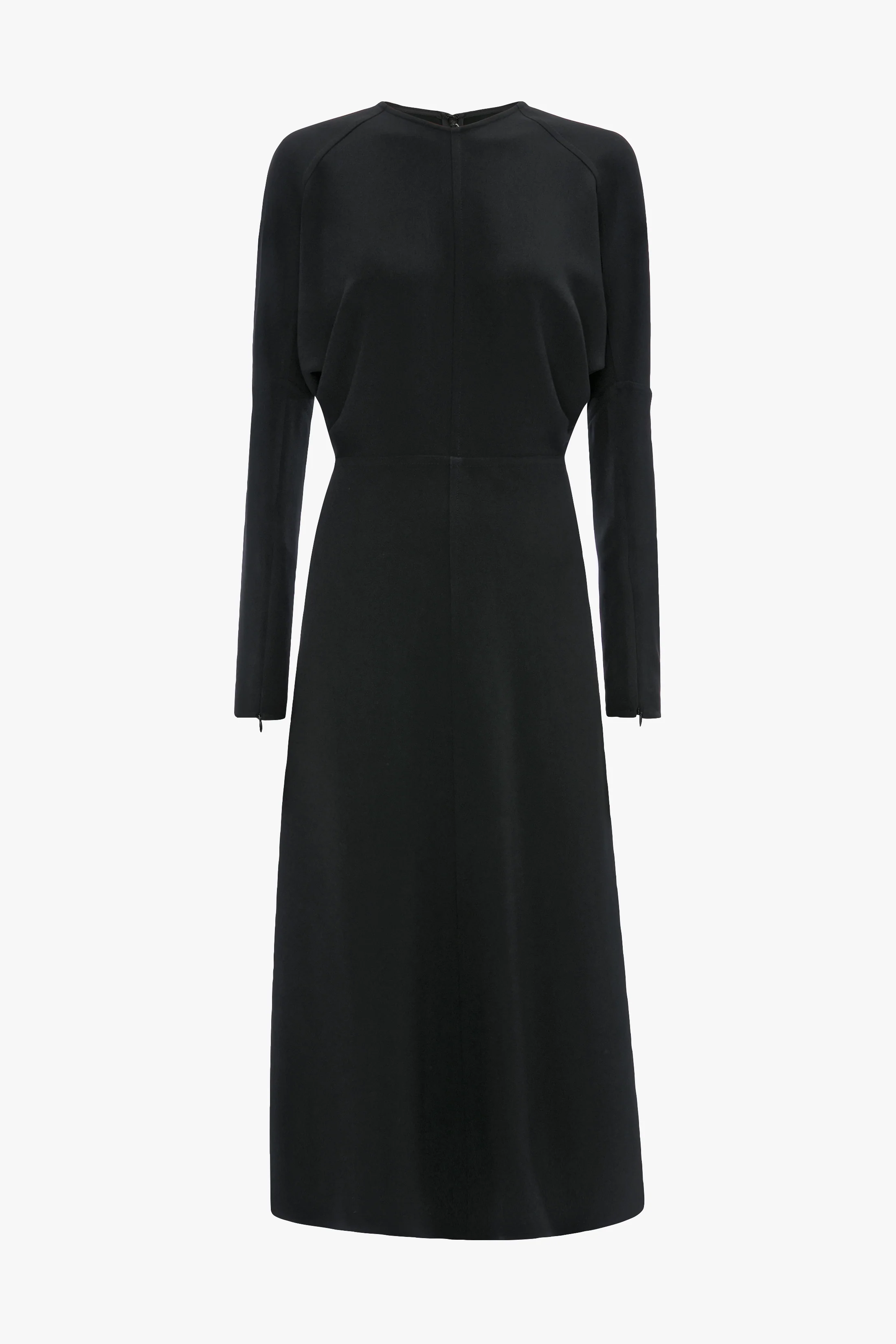 Dolman Midi Dress In Dark Grey Melange - Image 5