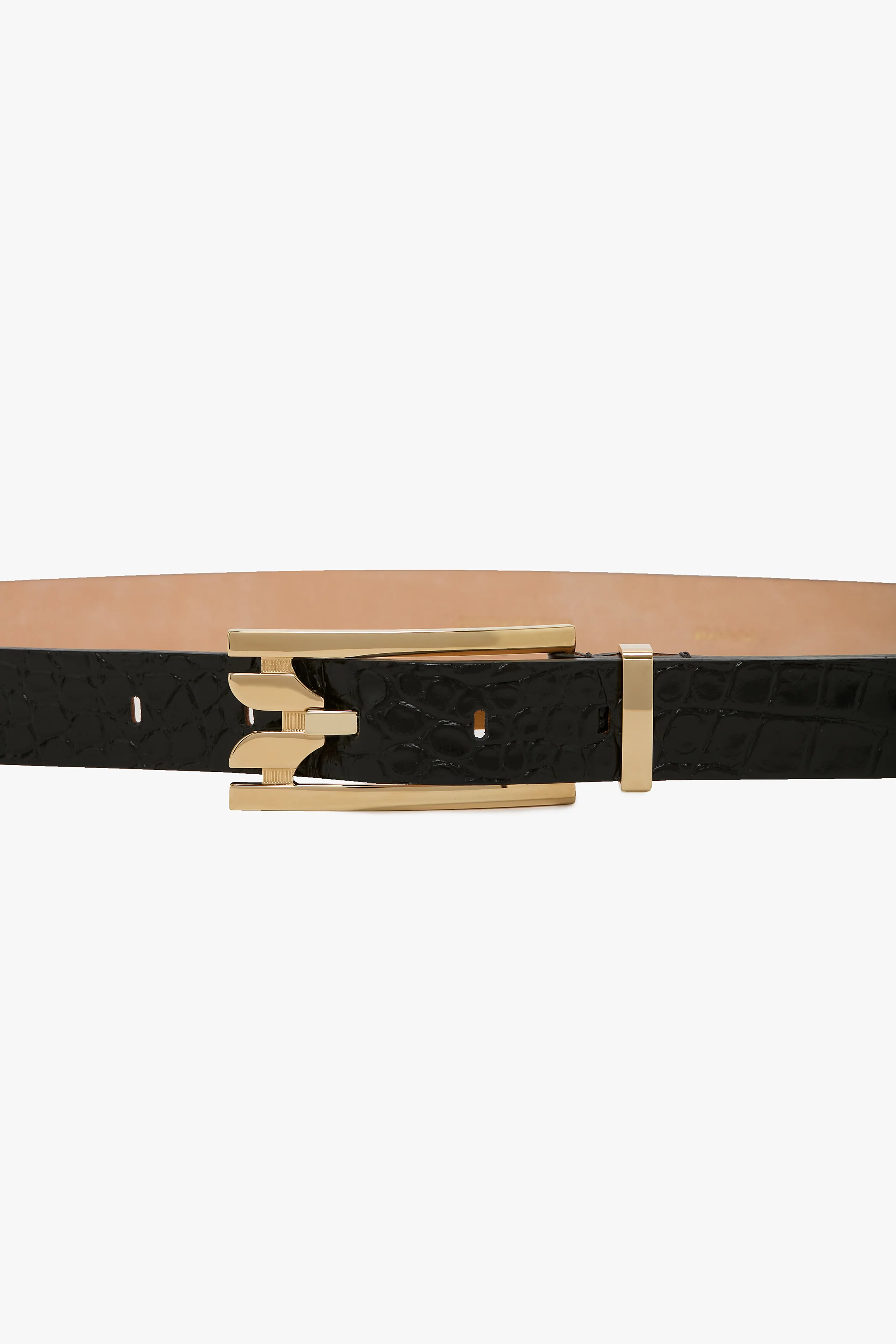 Dorian Pin-Buckle Belt 25mm Croc Embossed Leather - Image 2