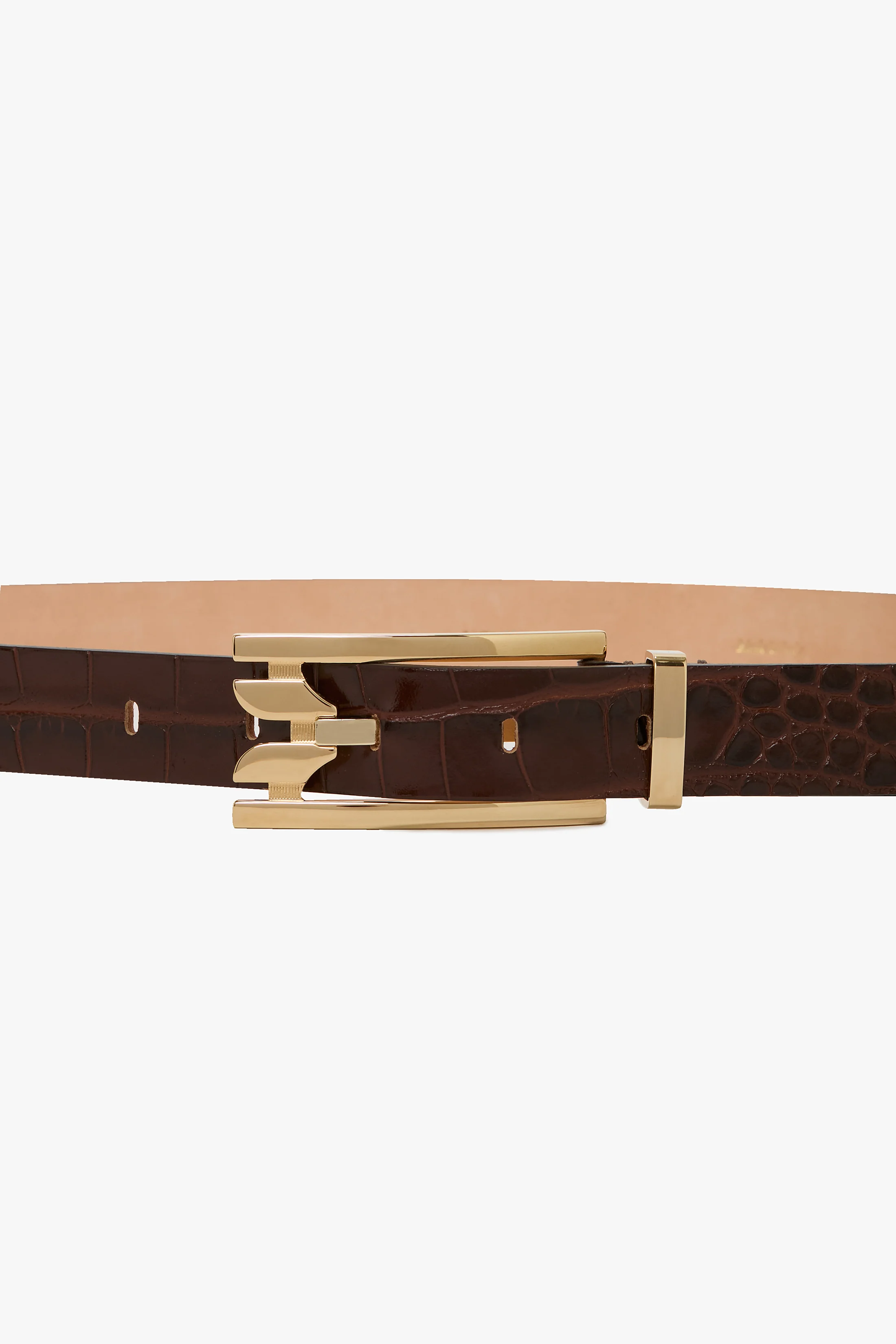 Dorian Pin-Buckle Belt 25mm Croc Embossed Leather - Image 2