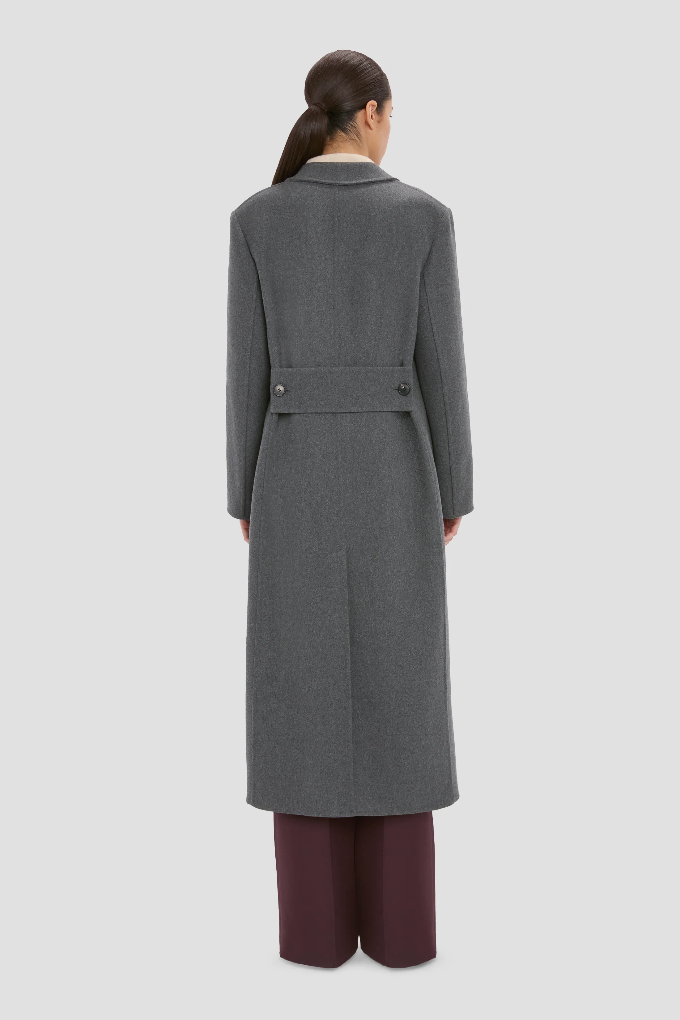 Overcoat In Grey Melange - Image 4