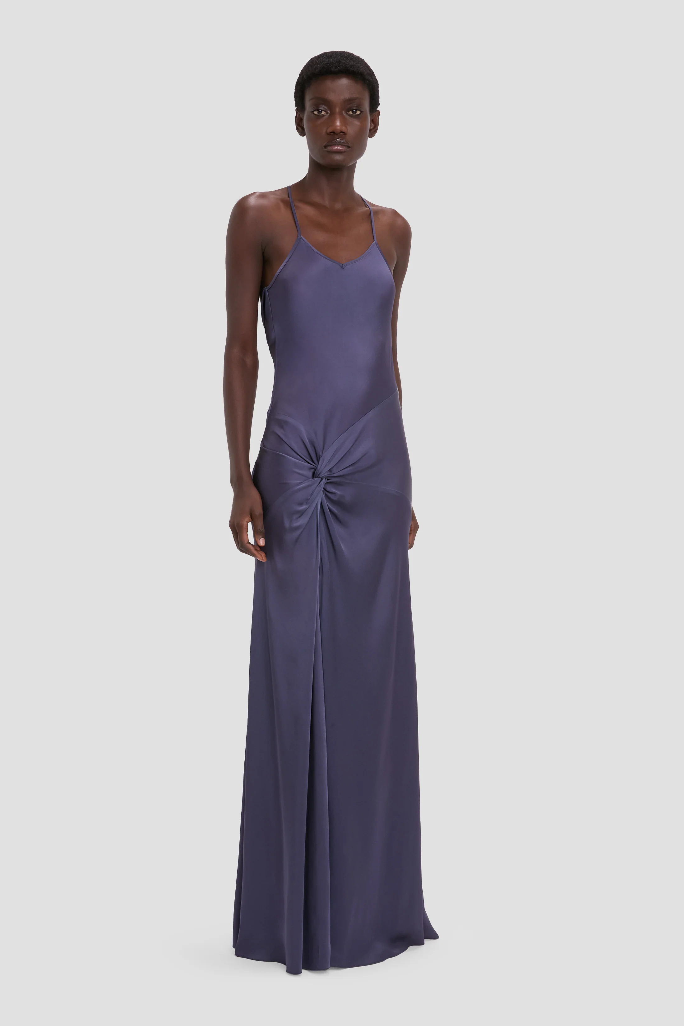 Draped Cami Gown In Eclipse - Image 2