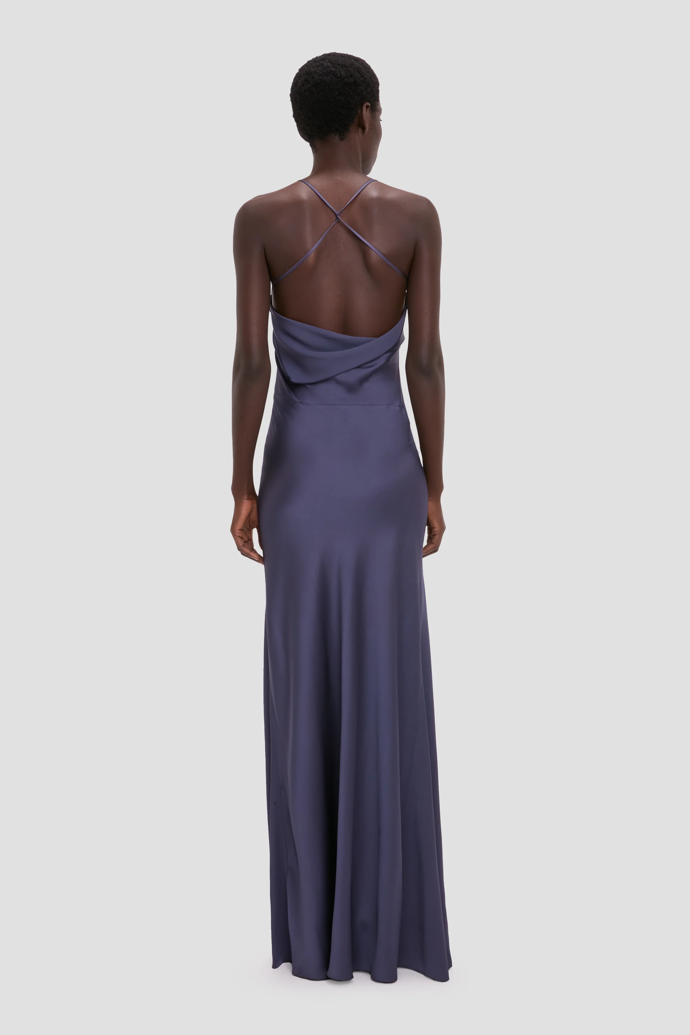 Draped Cami Gown In Eclipse - Image 4