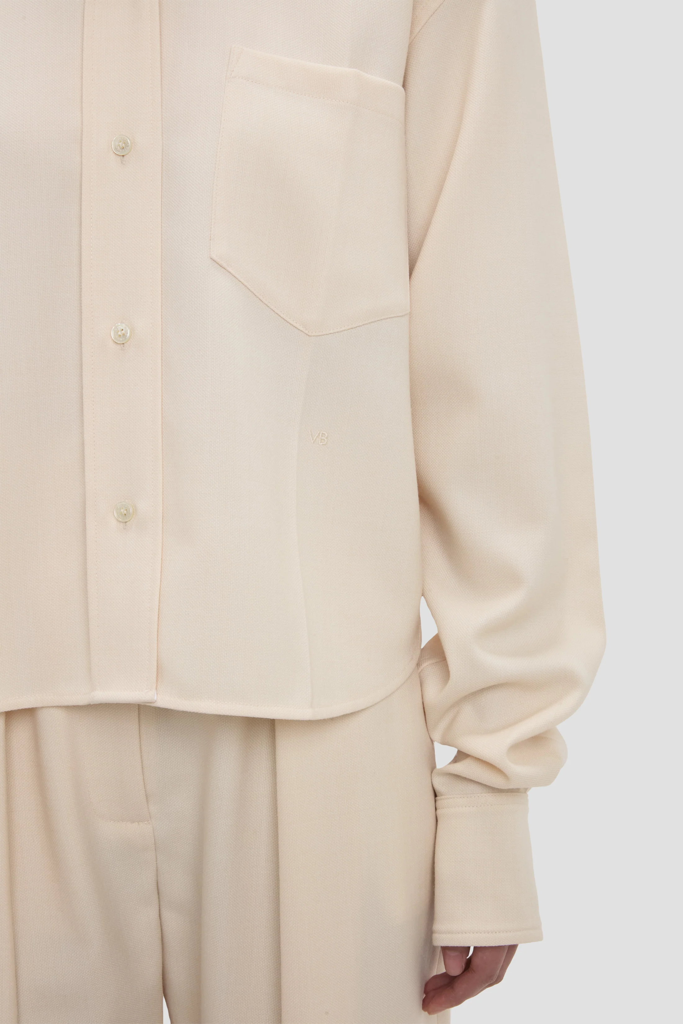 Ellys Shirt In Alabaster - Image 3