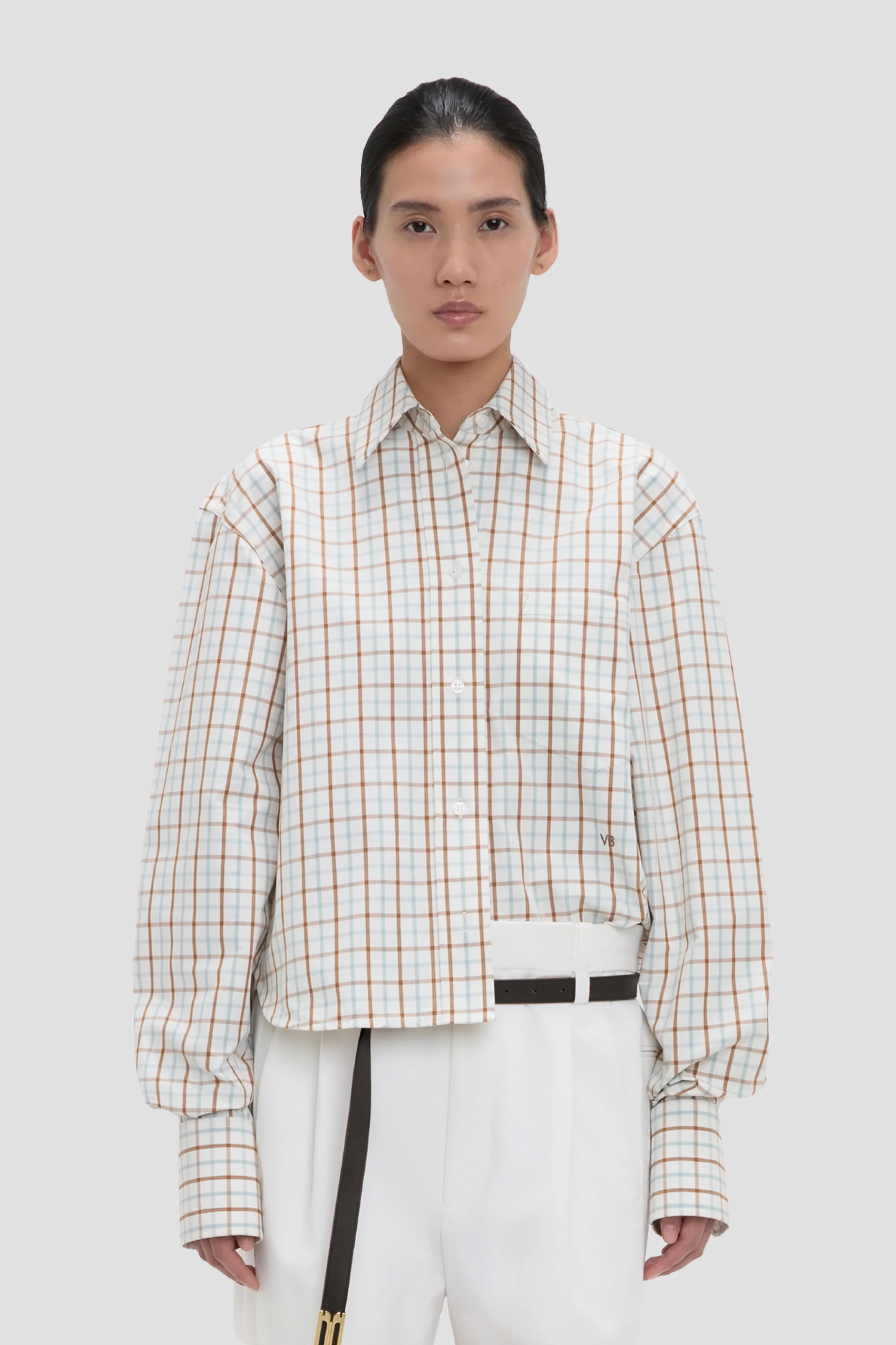 Ellys Shirt In Multi-White Check