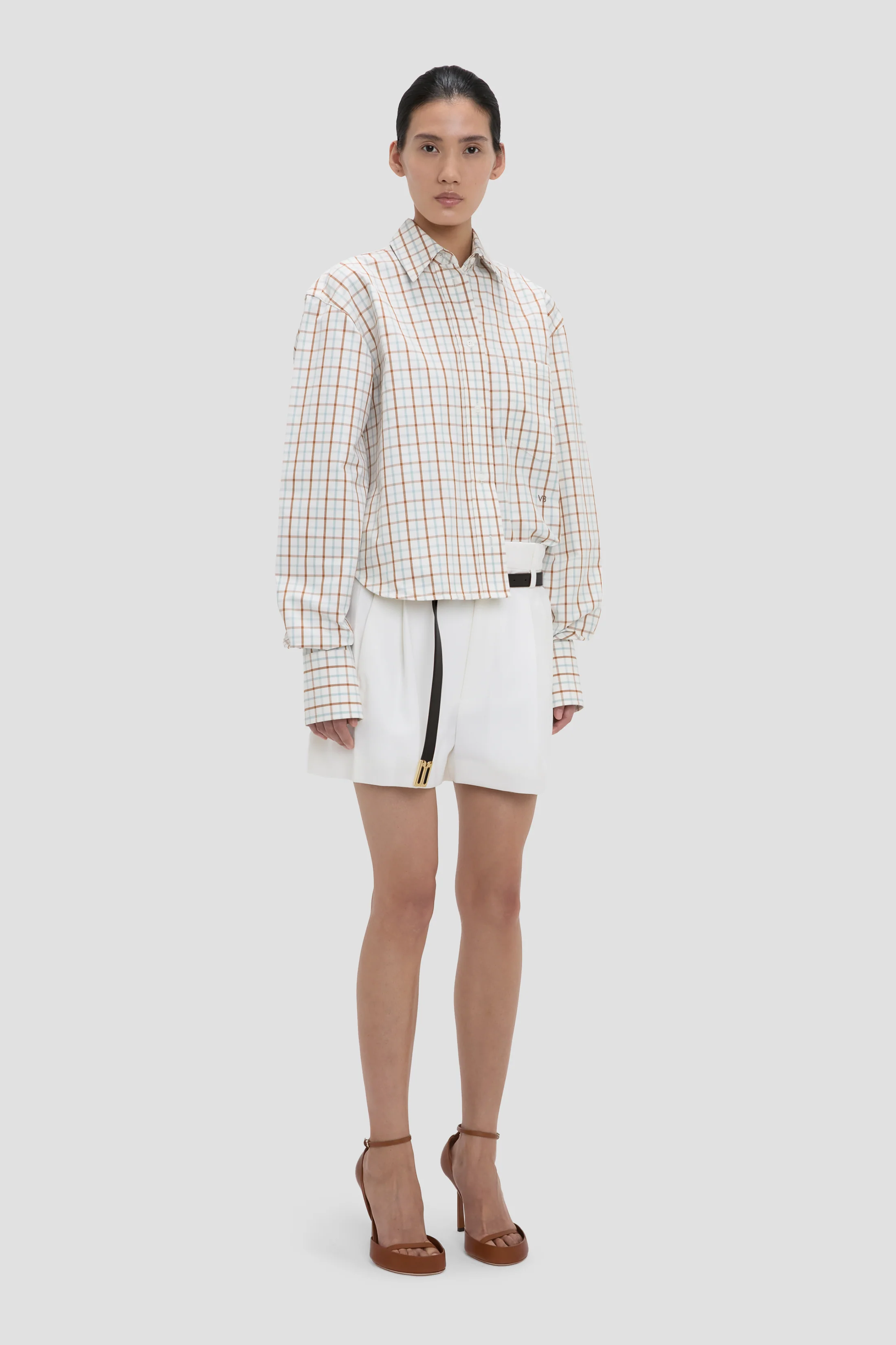 Ellys Shirt In Multi-White Check - Image 2