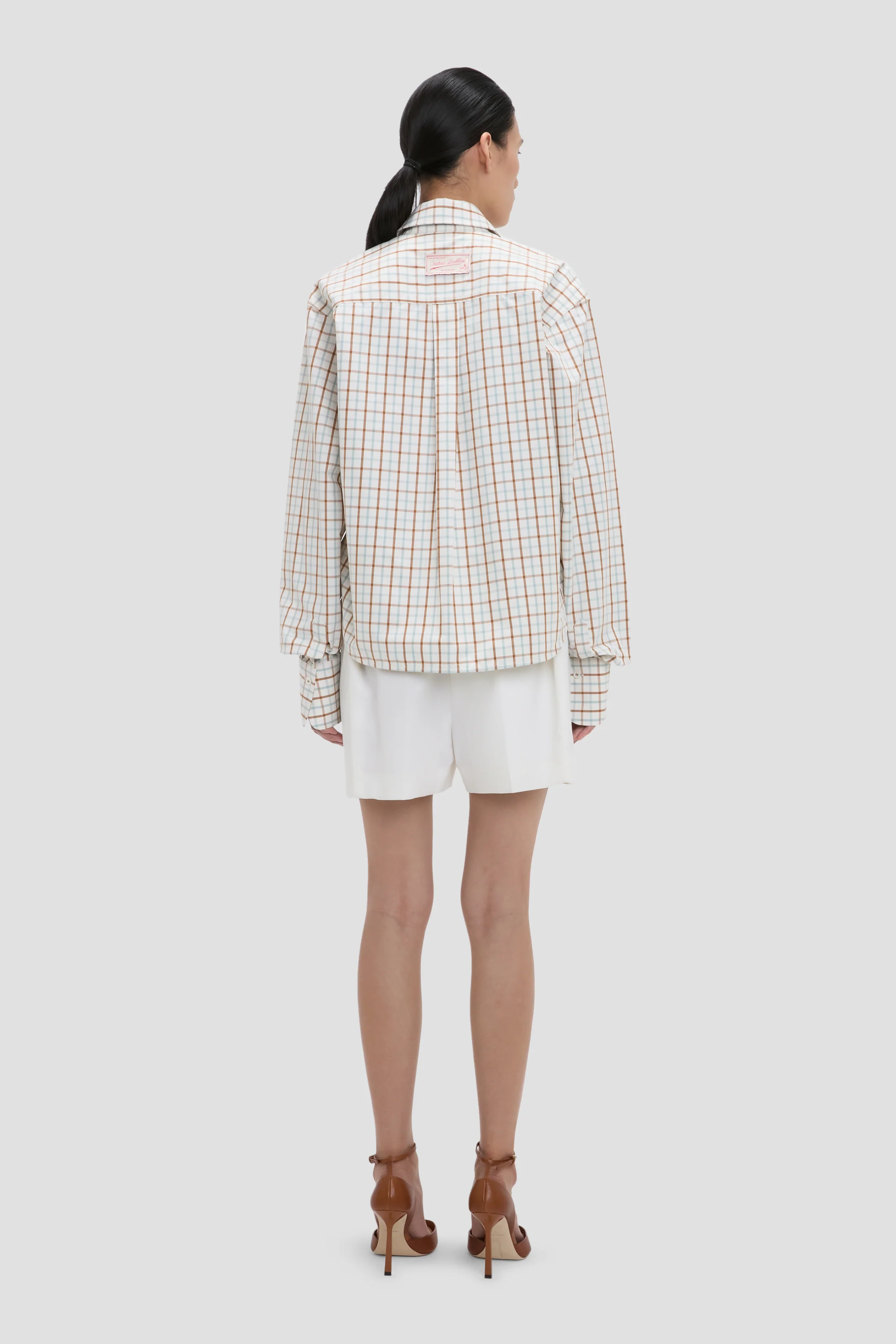 Ellys Shirt In Multi-White Check - Image 4