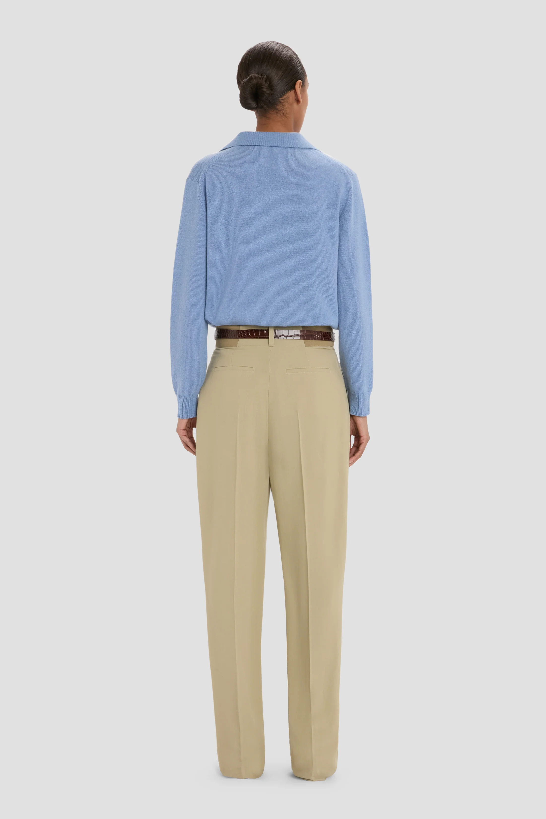 Tailored Trouser In Beige - Image 5