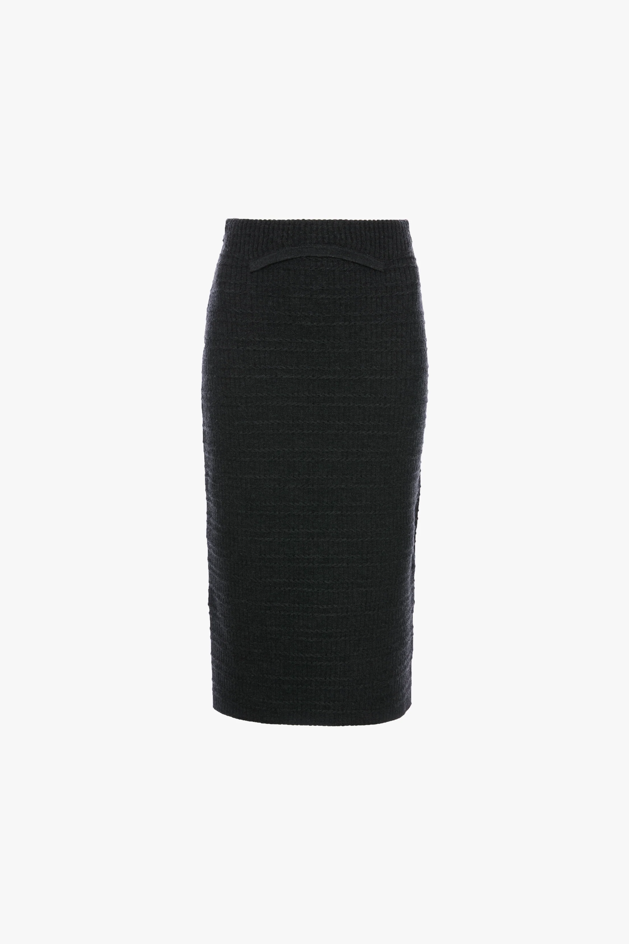 Folded Skirt In Grey Melange - Image 6