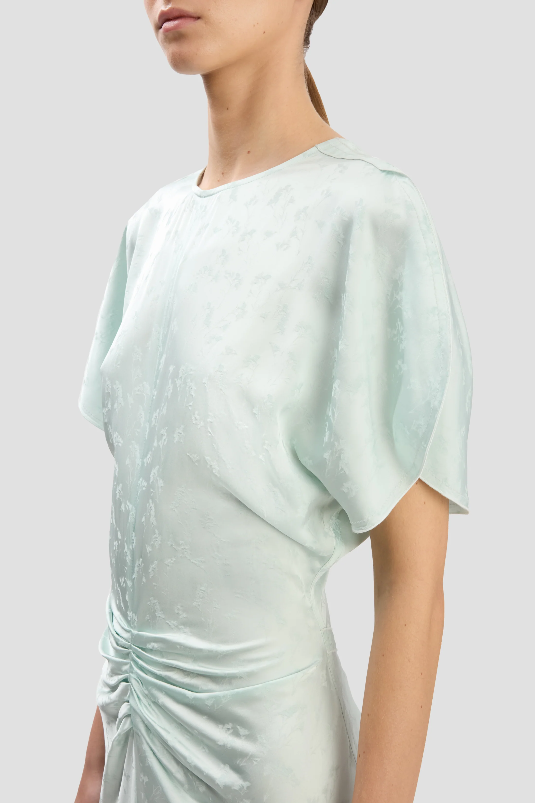 Bela Midi Dress In Aquamarine - Image 3