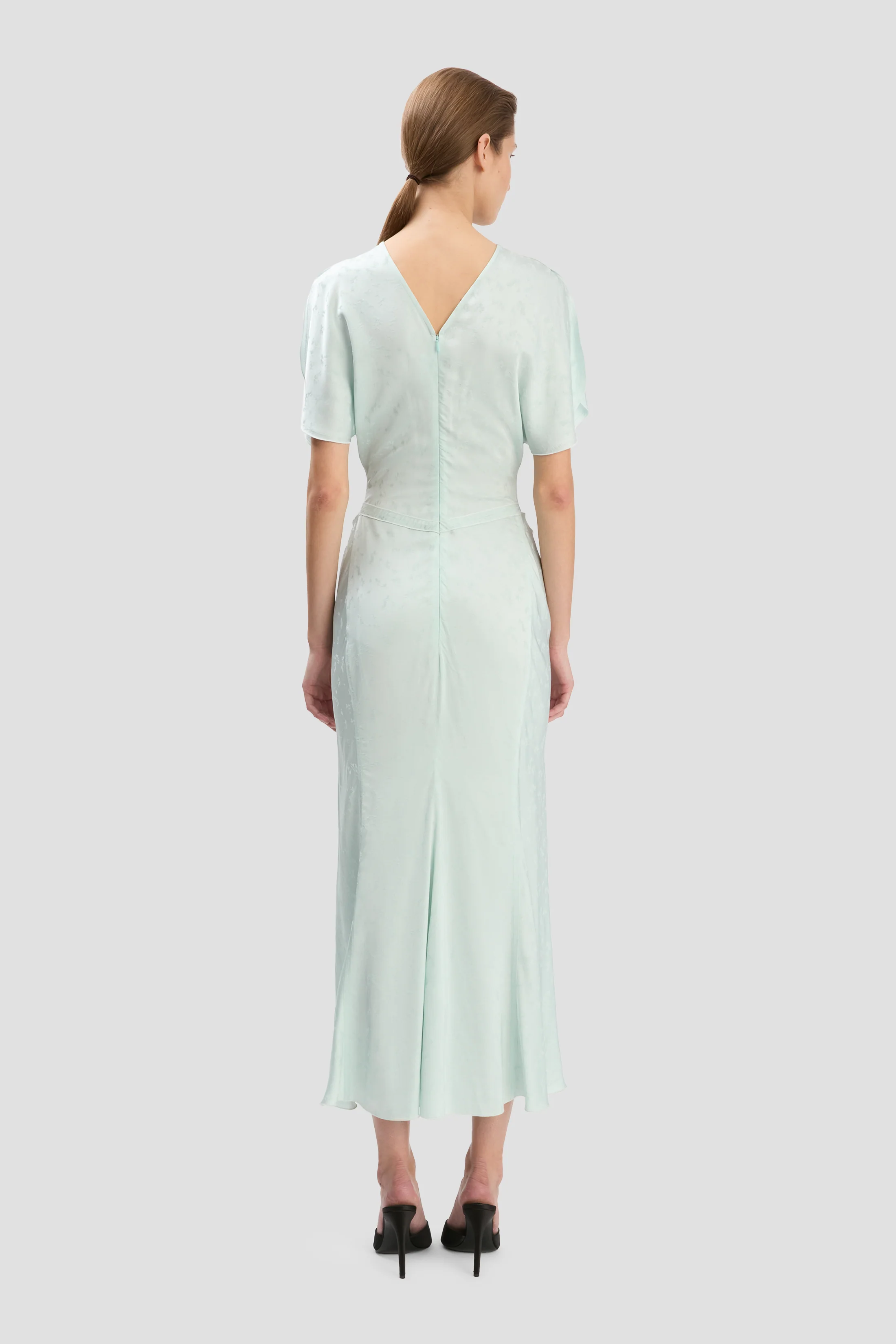 Bela Midi Dress In Aquamarine - Image 4
