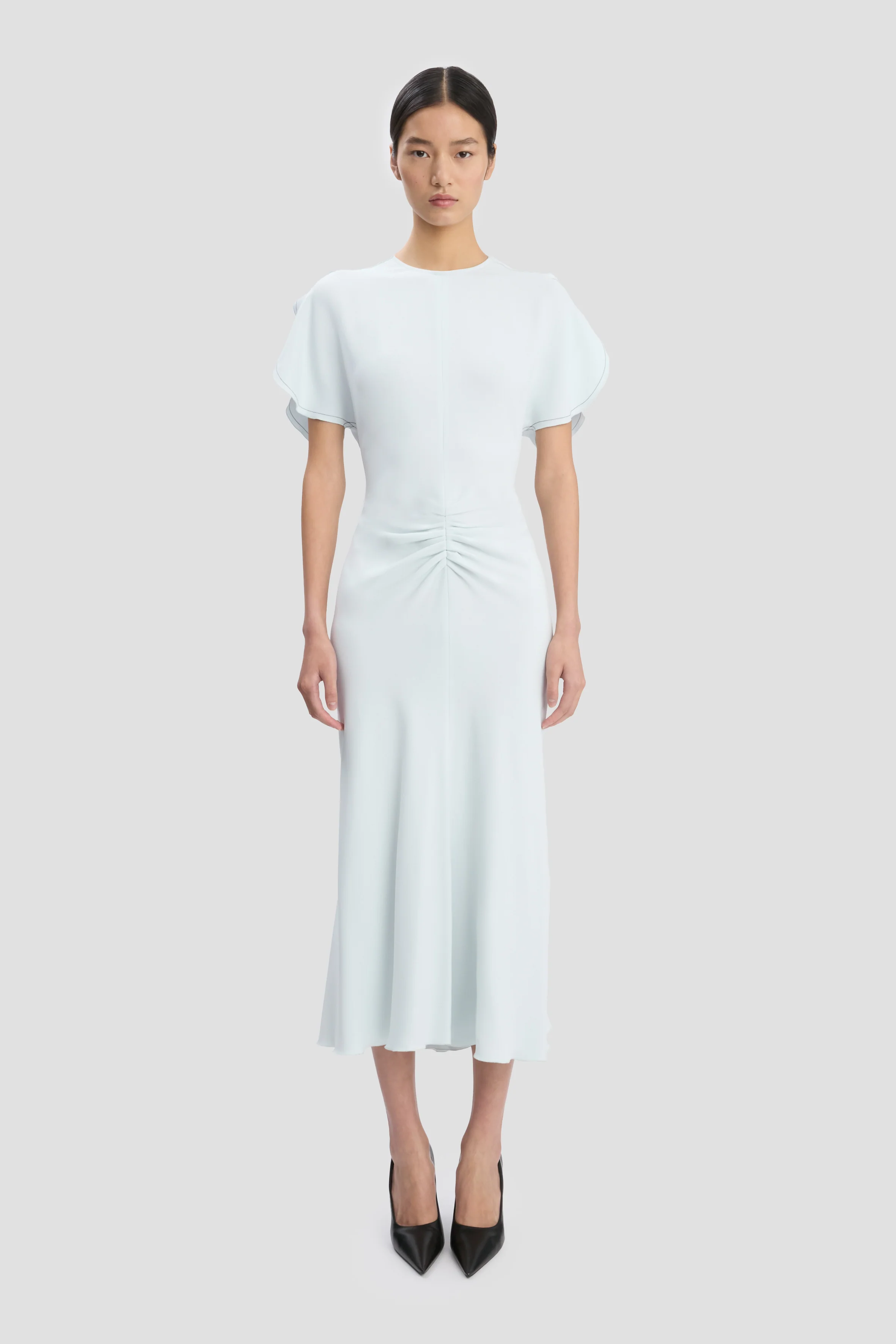 Bela Midi Dress In Glacial Blue