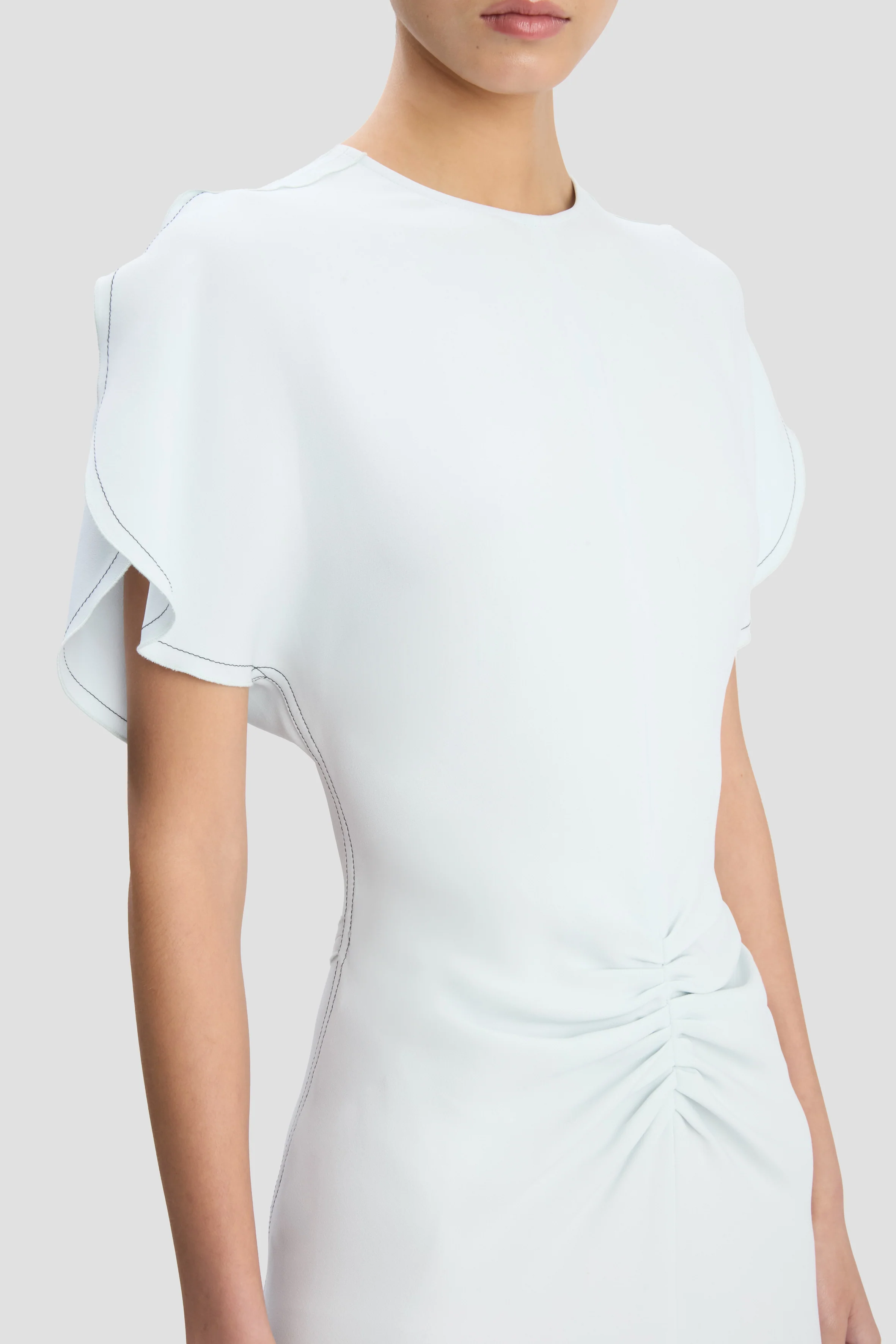 Bela Midi Dress In Glacial Blue - Image 3