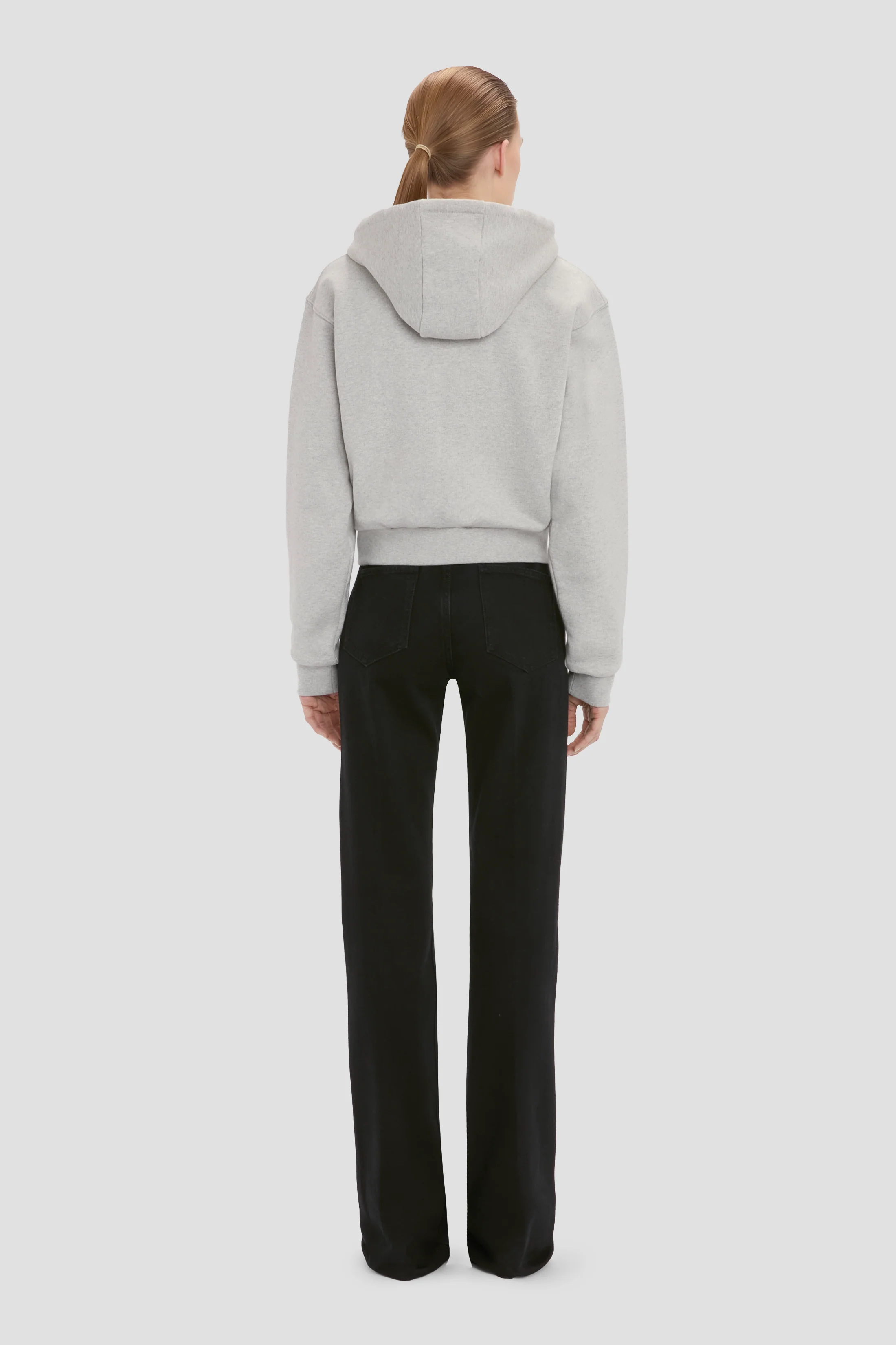 Full Zip Hoodie In Grey Marl - Image 4