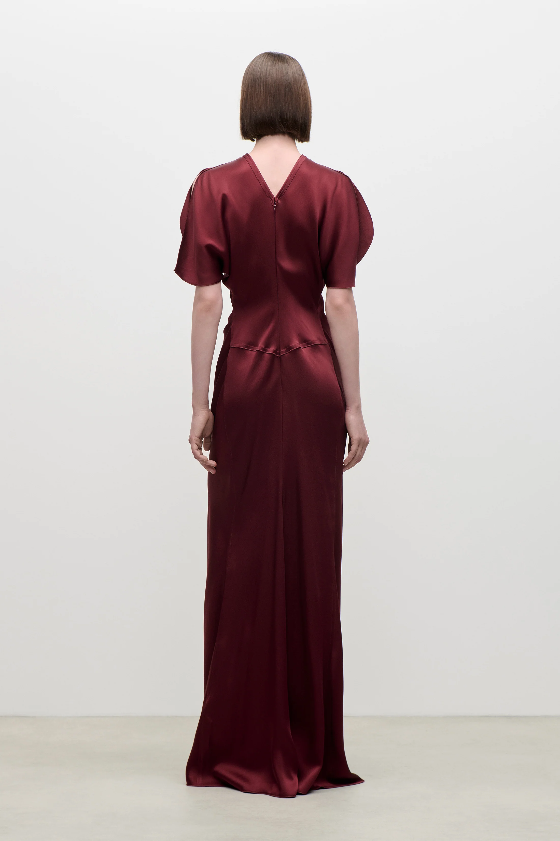 Isabella Gown In Burgundy - Image 3