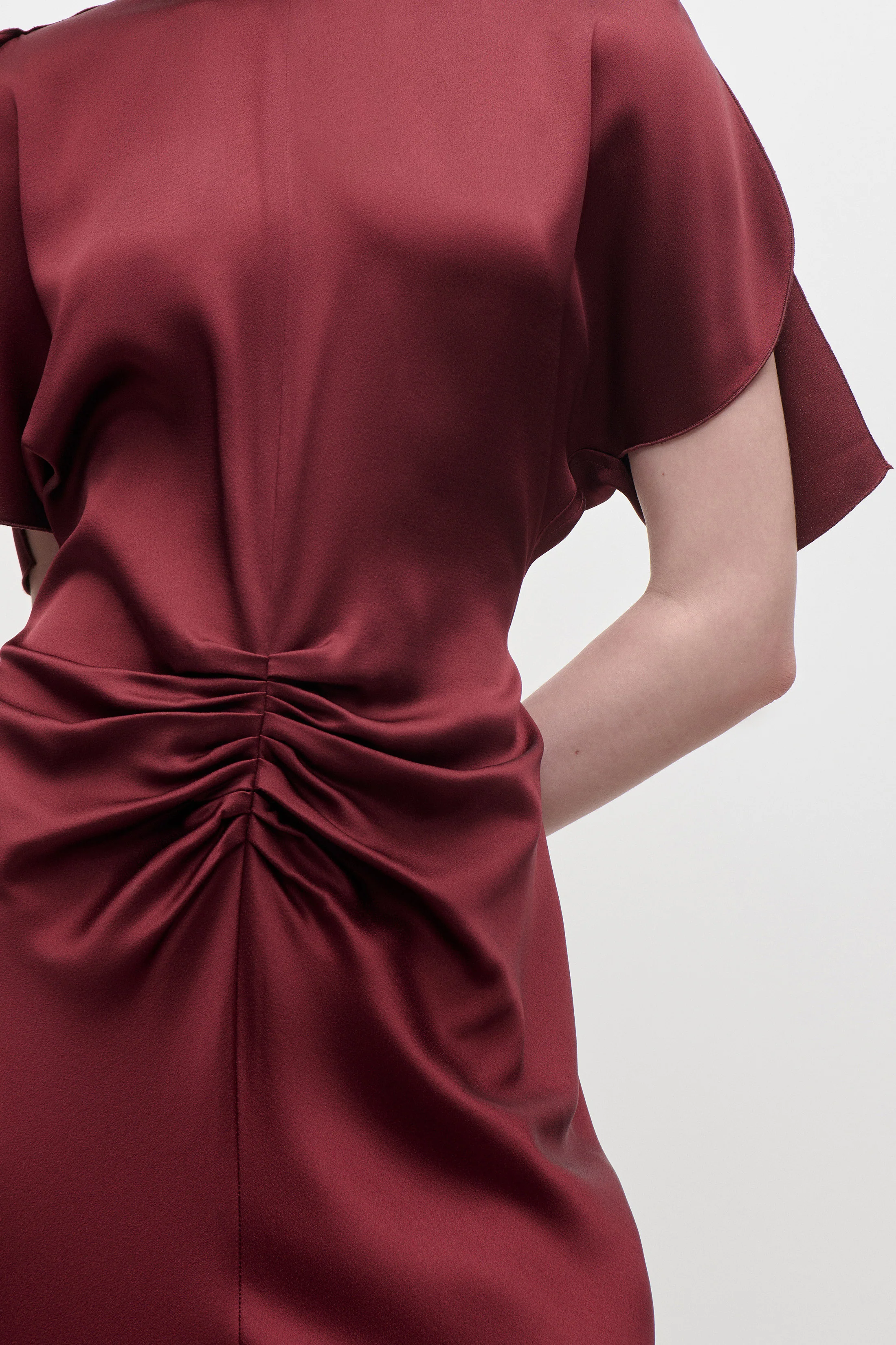 Isabella Gown In Burgundy - Image 4
