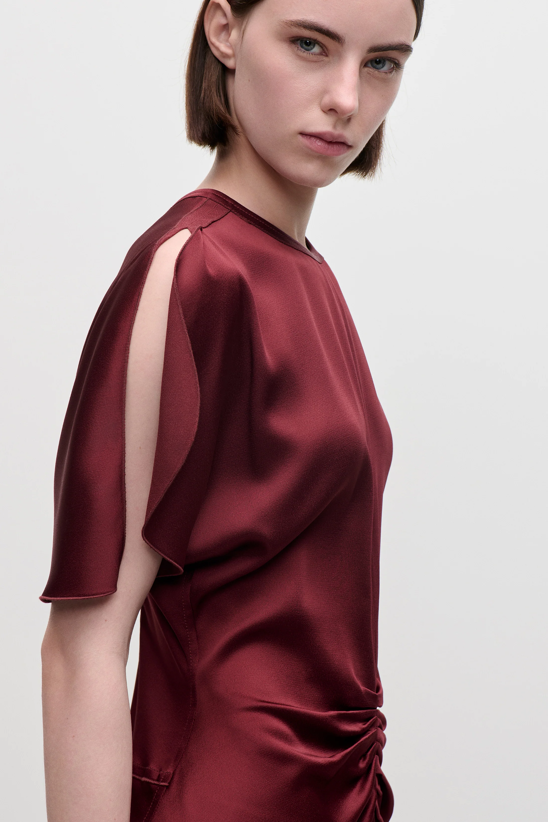 Isabella Gown In Burgundy - Image 5