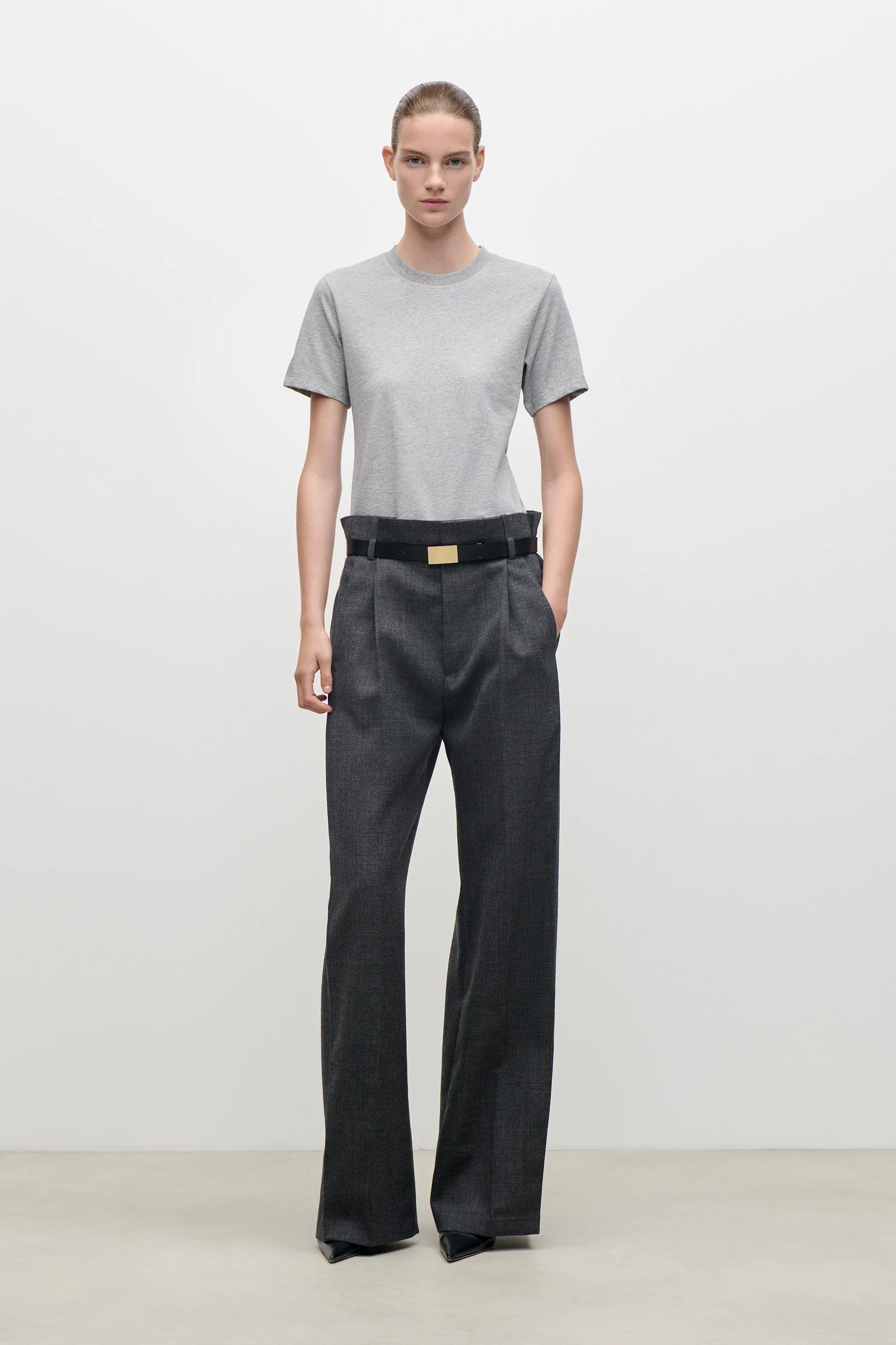 Jamie T-Shirt In Grey Marl