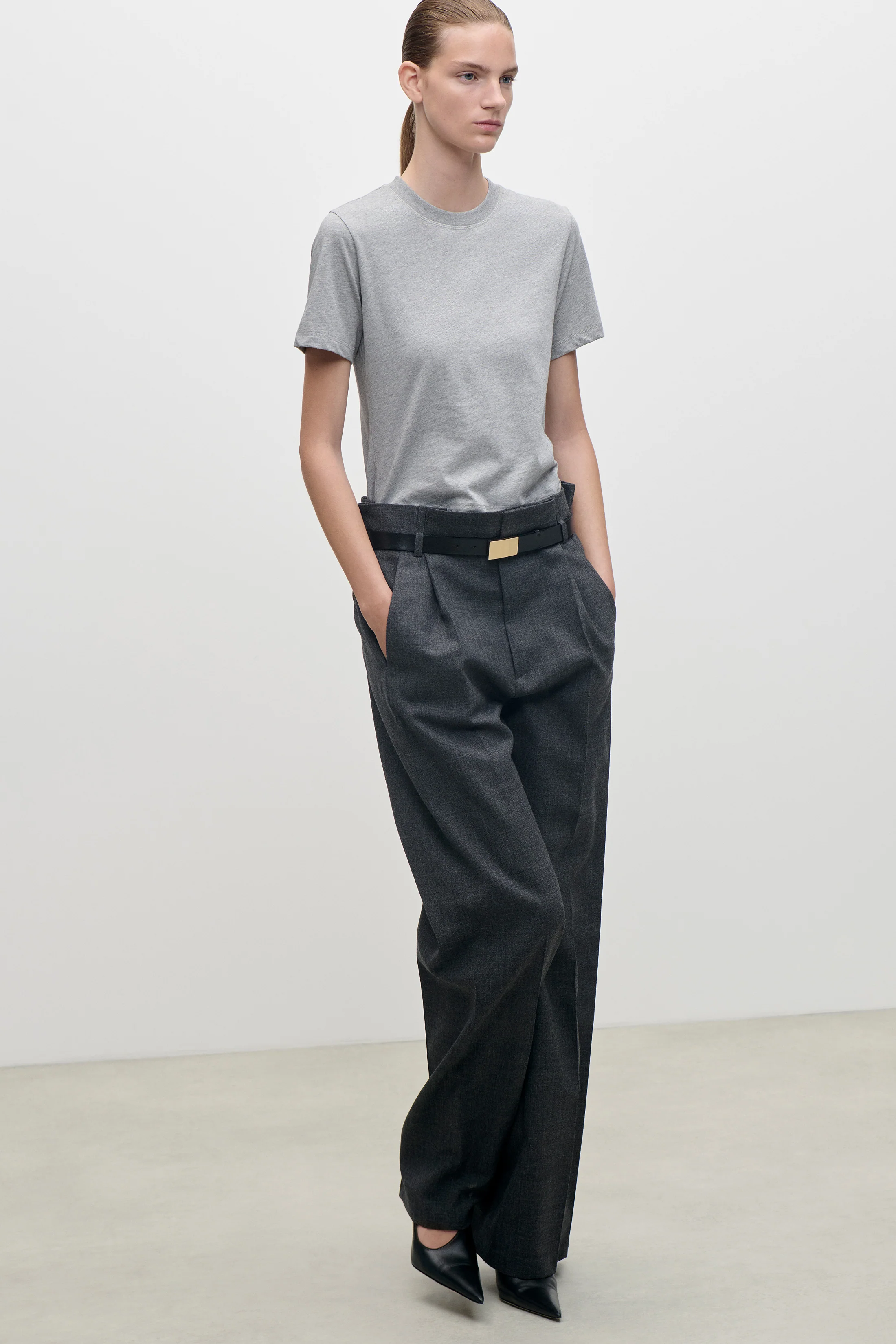 Jamie T-Shirt In Grey Marl - Image 5