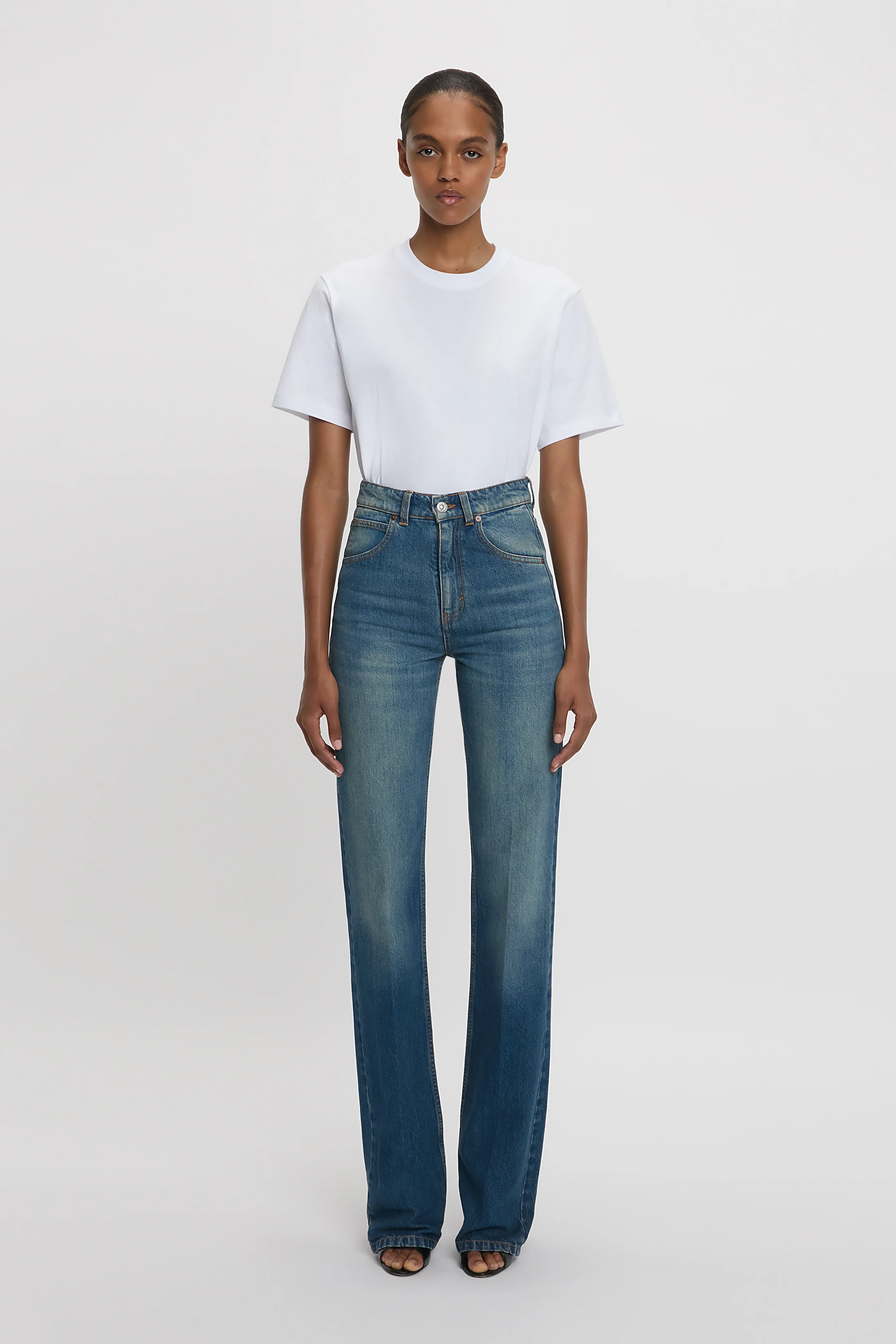 Julia Stretch Jean In Mid Blue