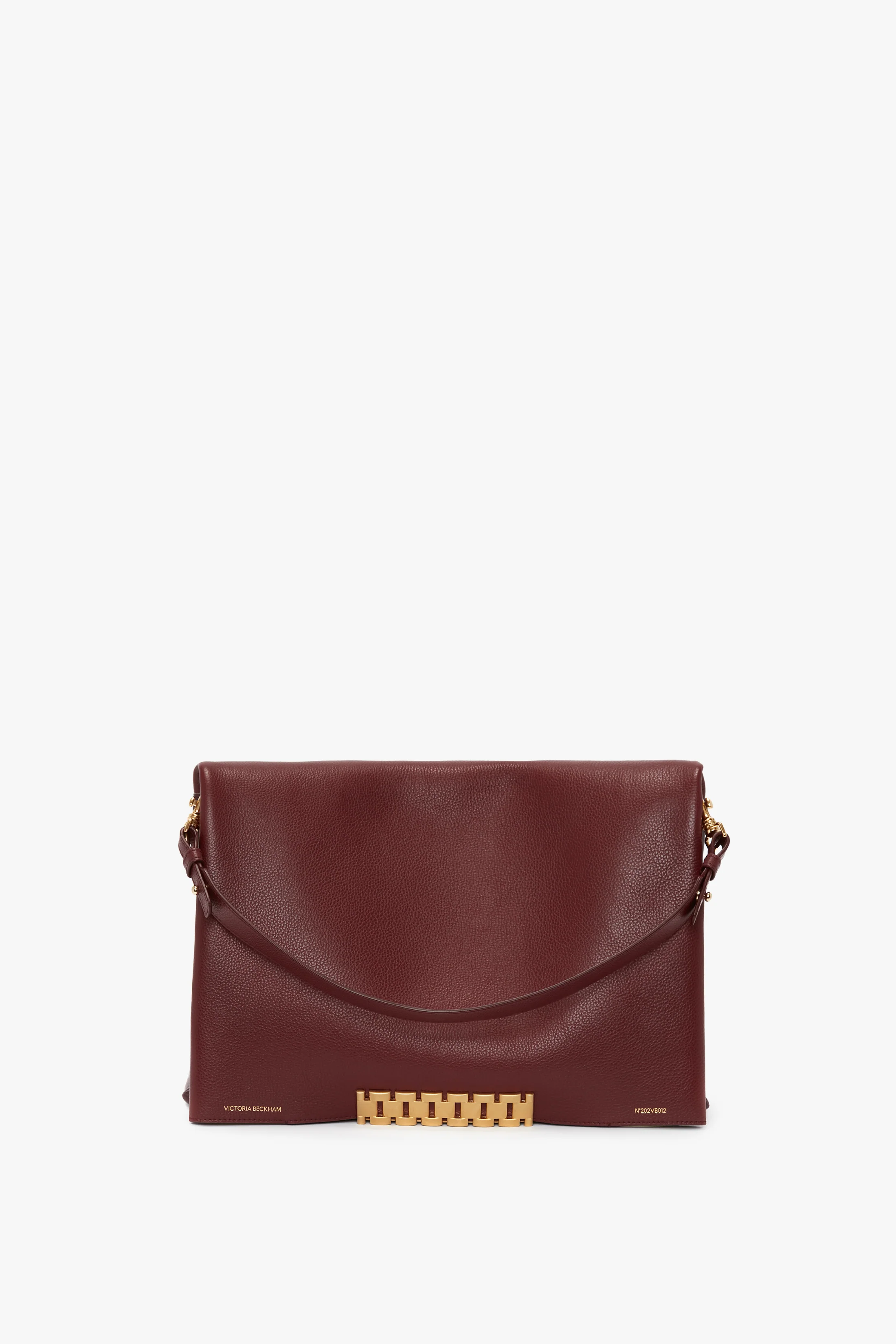 Jumbo Chain Pouch In Bordeaux - Image 2