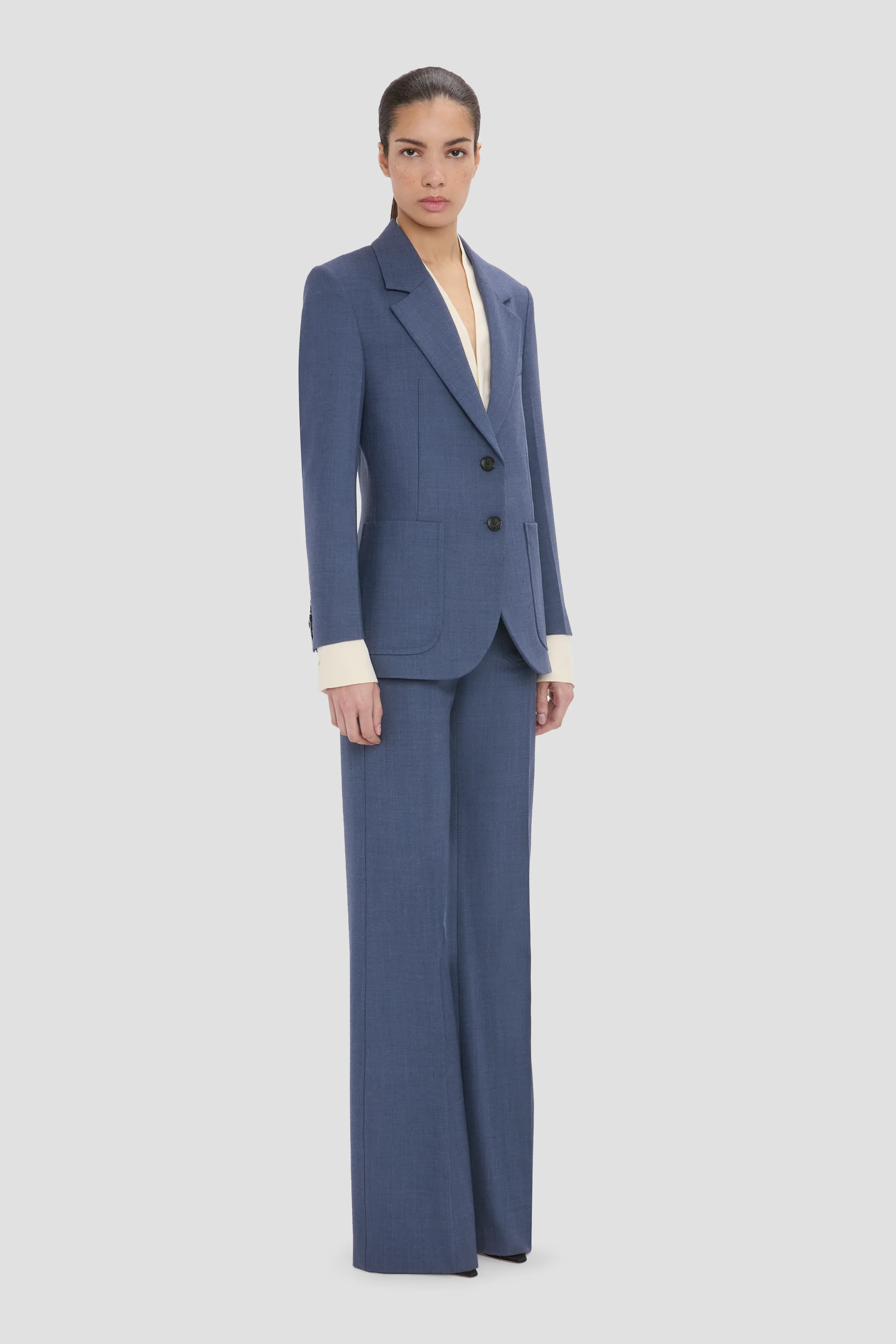 Katherine Jacket In Blue Melange - Image 2