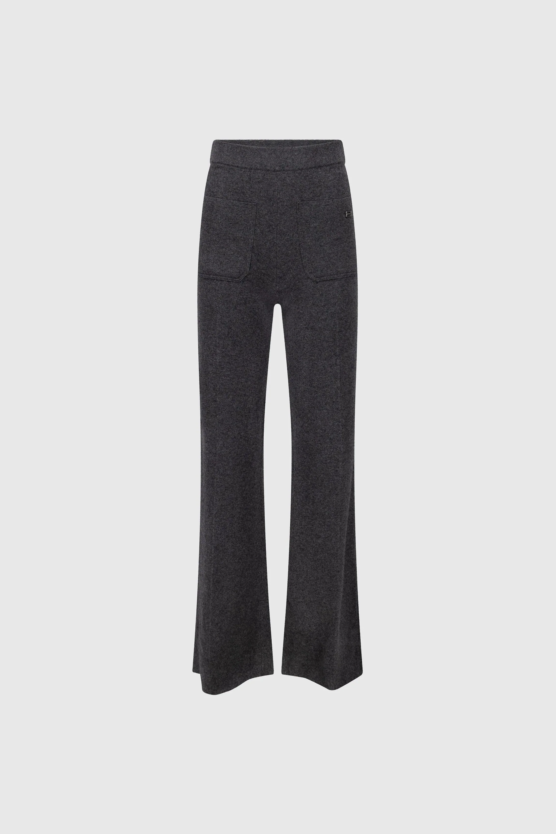 Alina Knitted Trouser In Dark Grey - Image 5