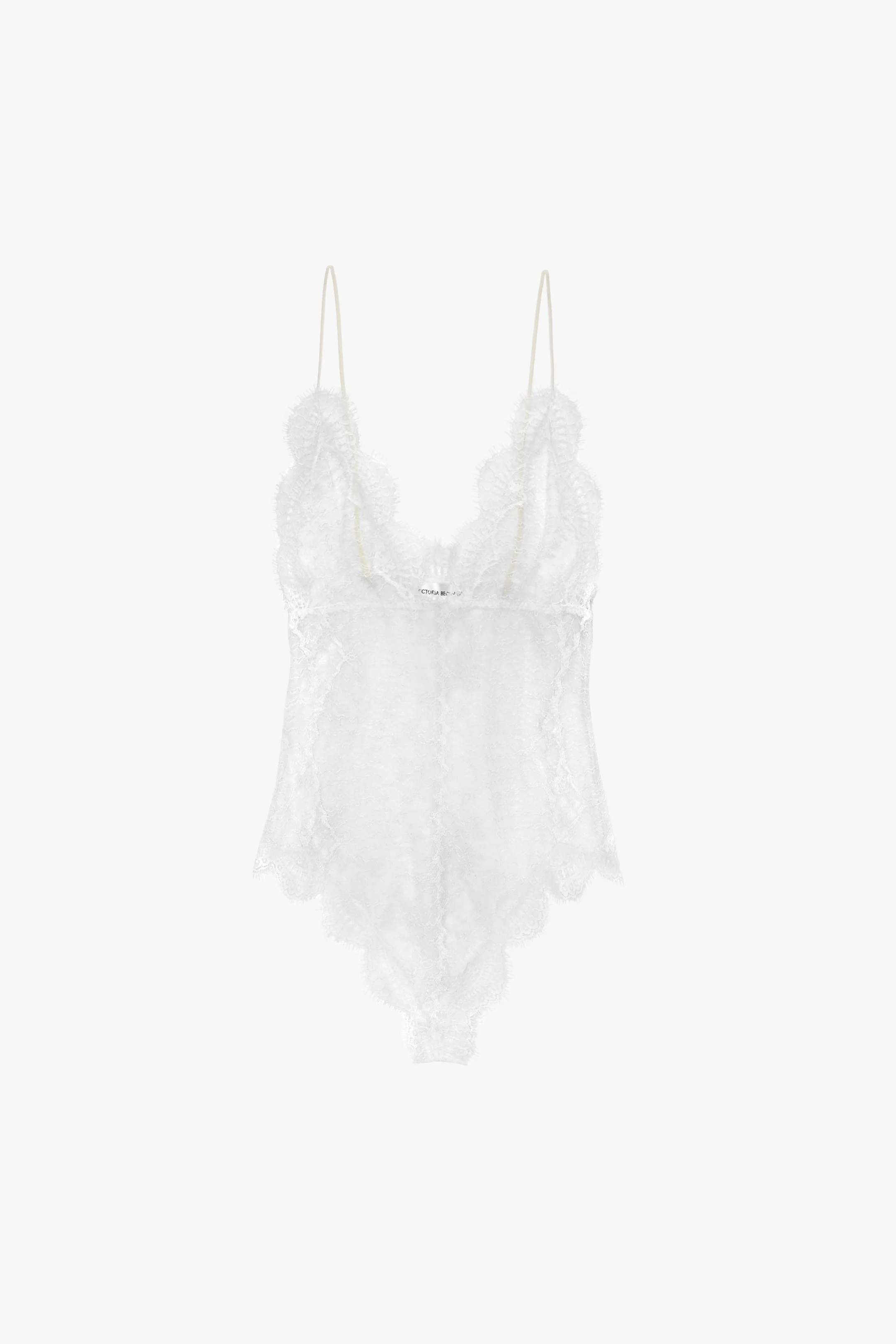 Lace Bodysuit In Ivory - Image 4