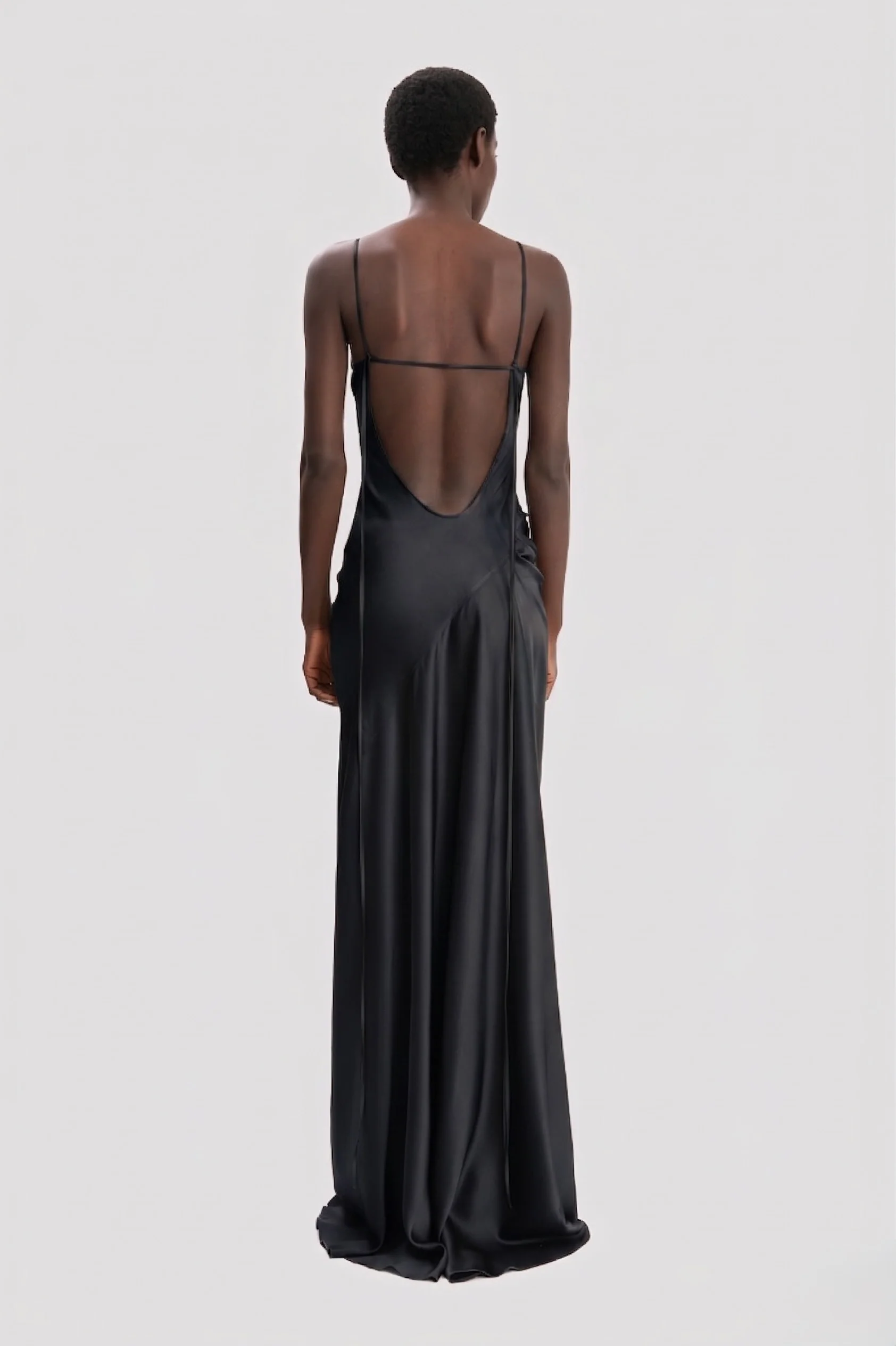 Cami Floor-Length Dress In Black - Image 4