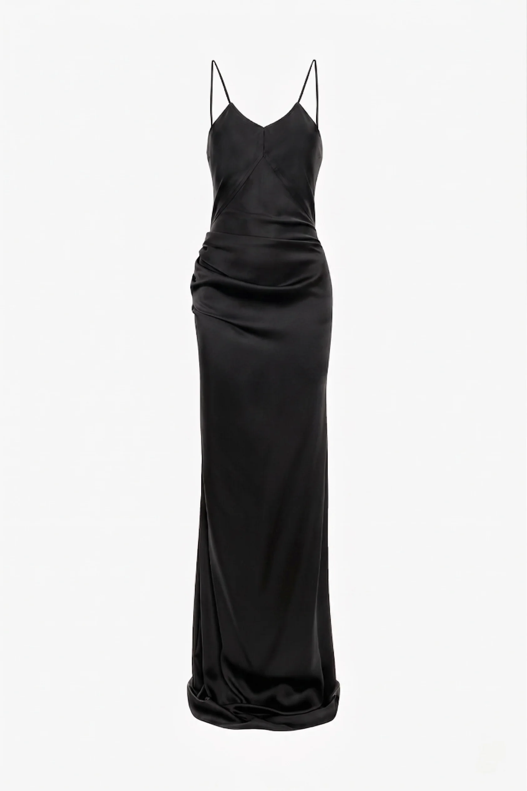 Cami Floor-Length Dress In Black - Image 5