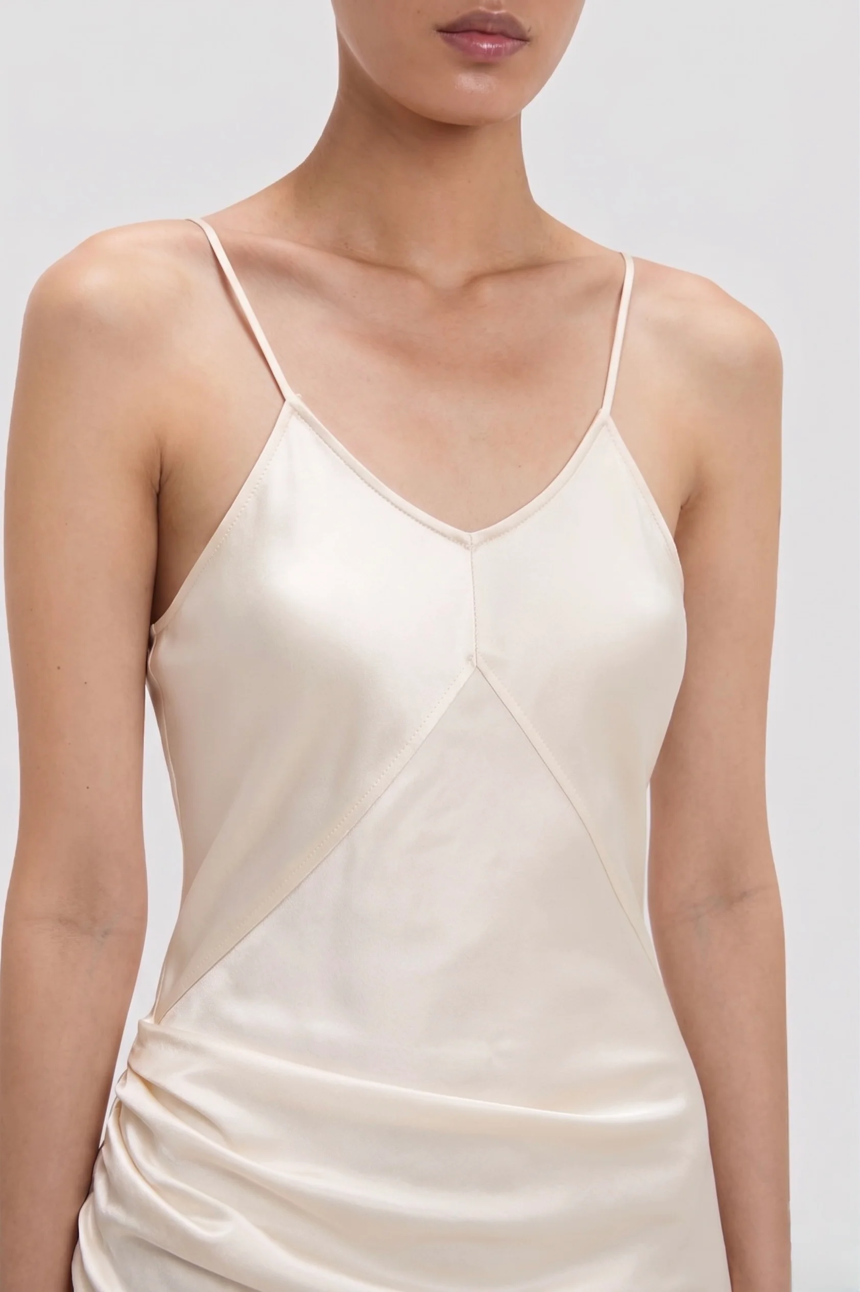 Cami Floor-Length Dress In Ivory - Image 4