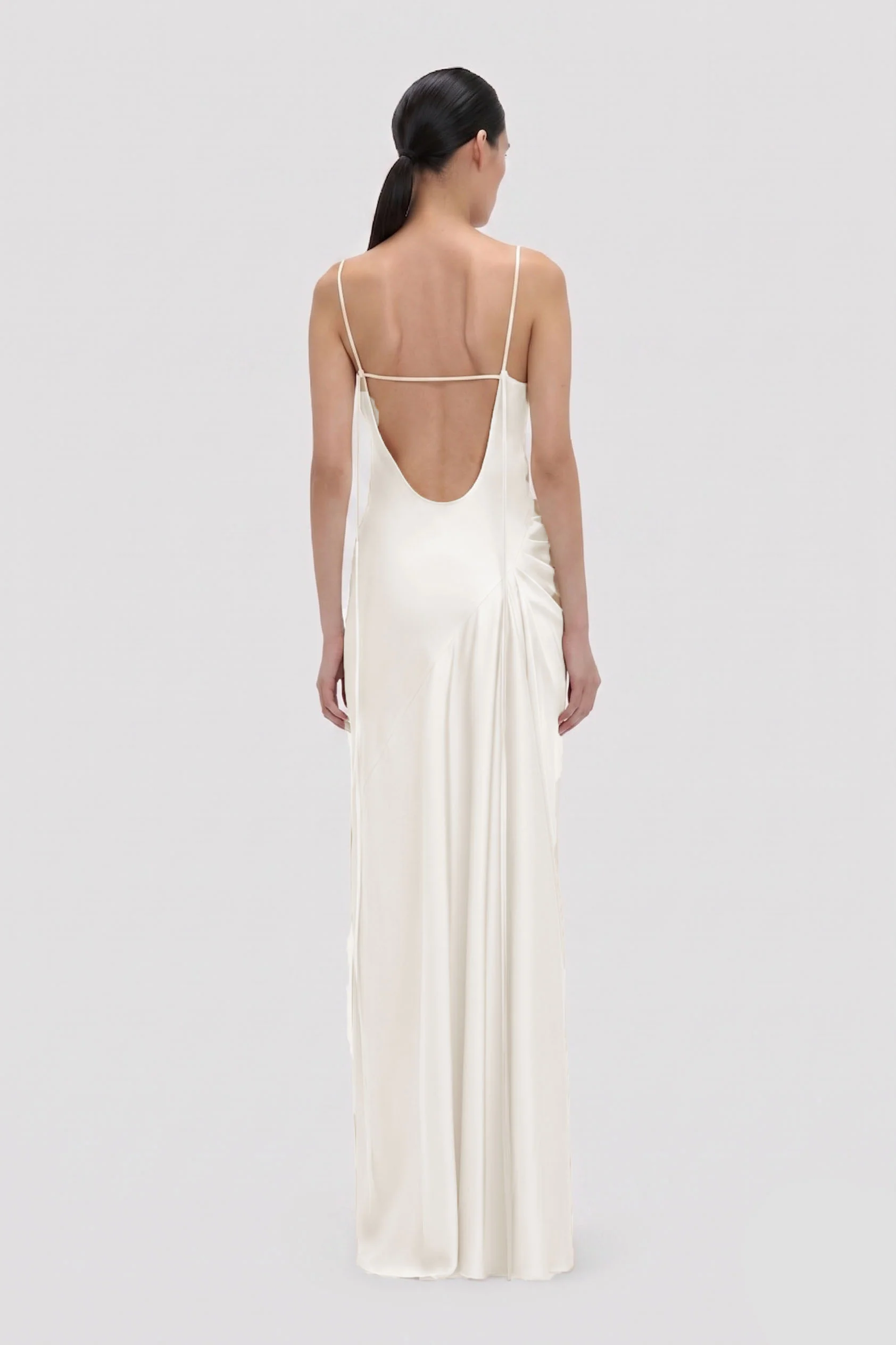 Cami Floor-Length Dress In Ivory - Image 5