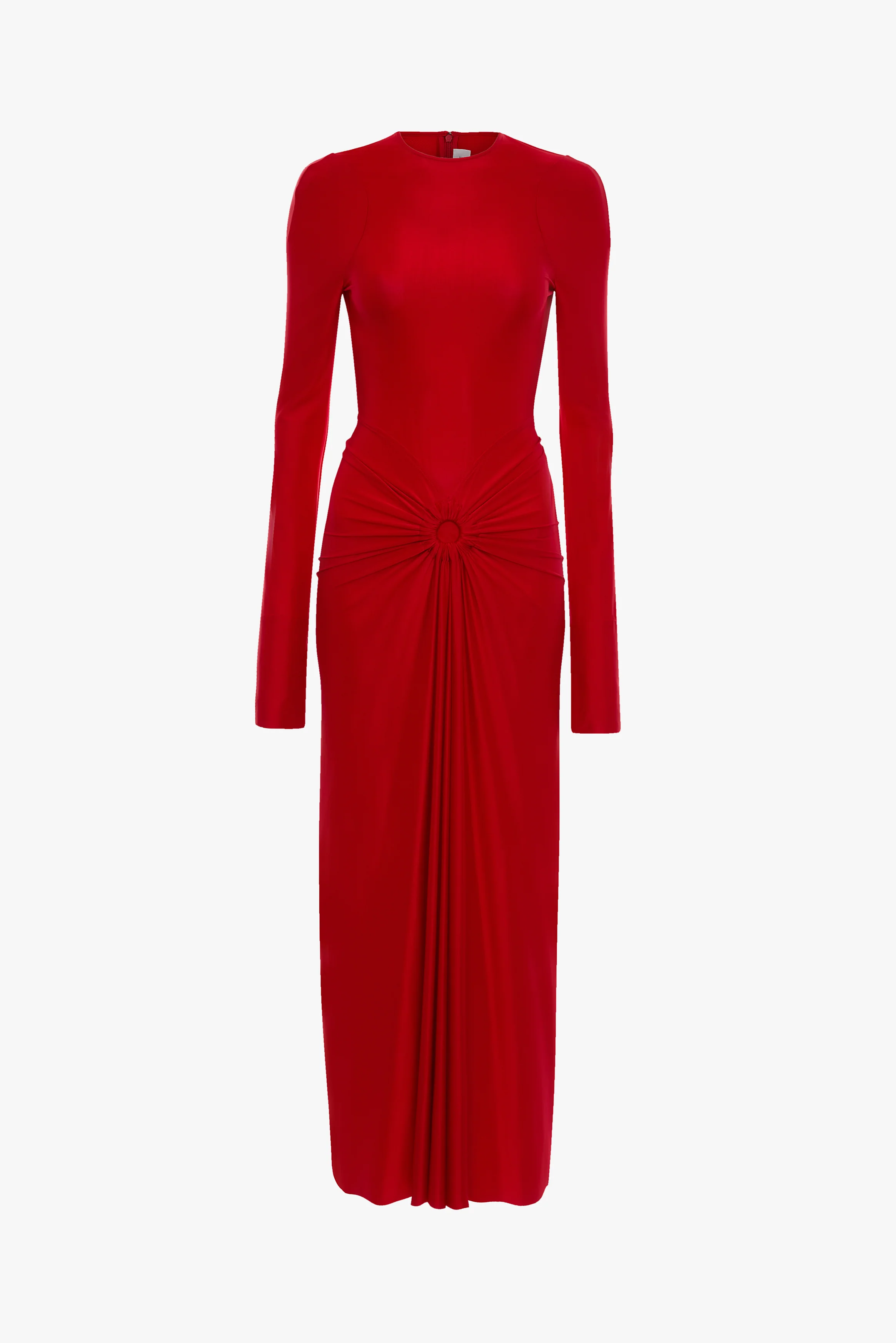 Frances Midi Dress In Cardinal Red - Image 5